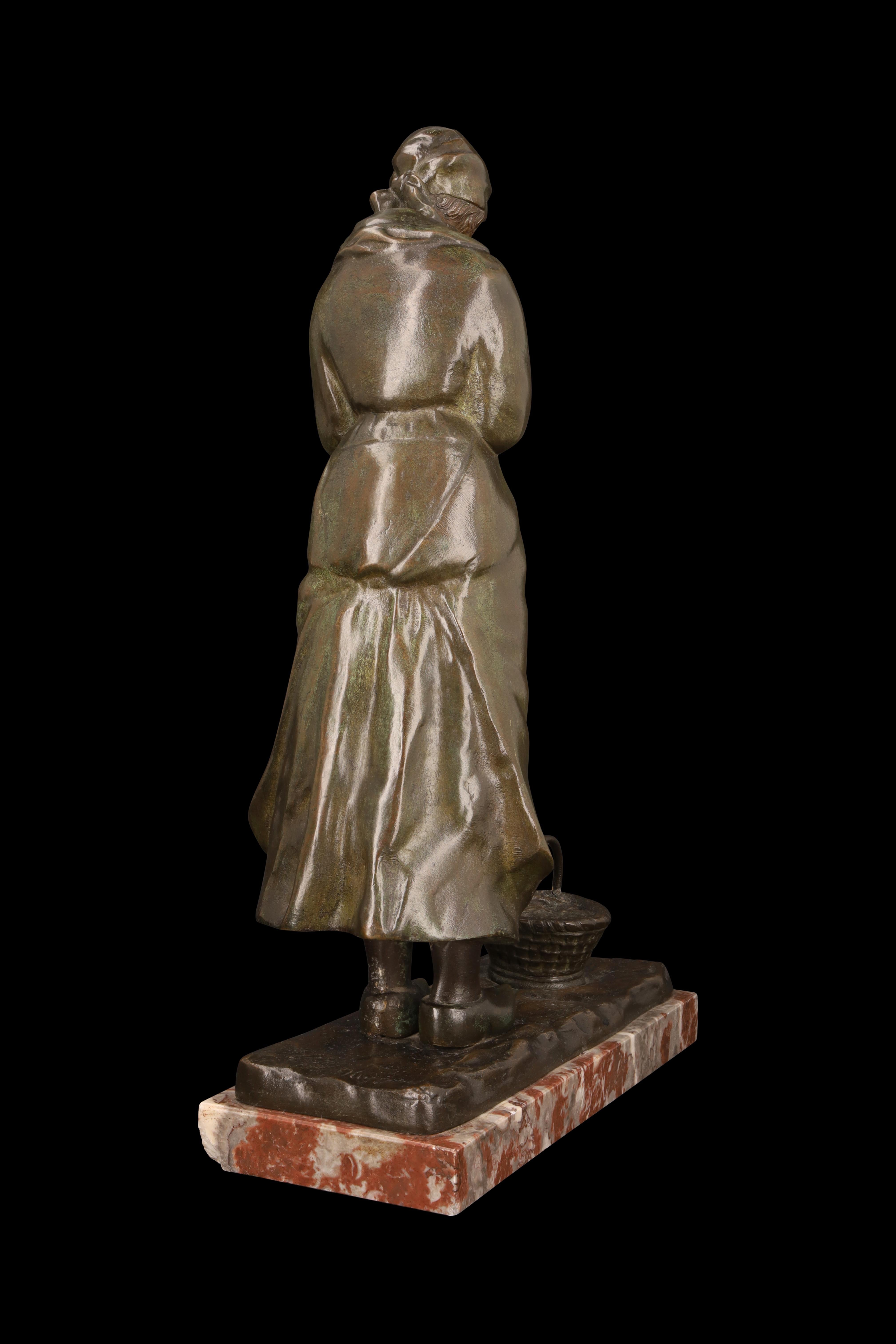 XIX secolo Scultura in bronzo 