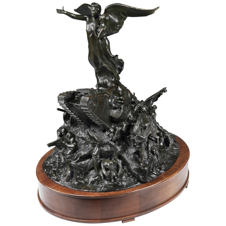 Bronze sculpture ‘The Spirit of Humanity, Cambrai 1917’, 1920 For Sale
