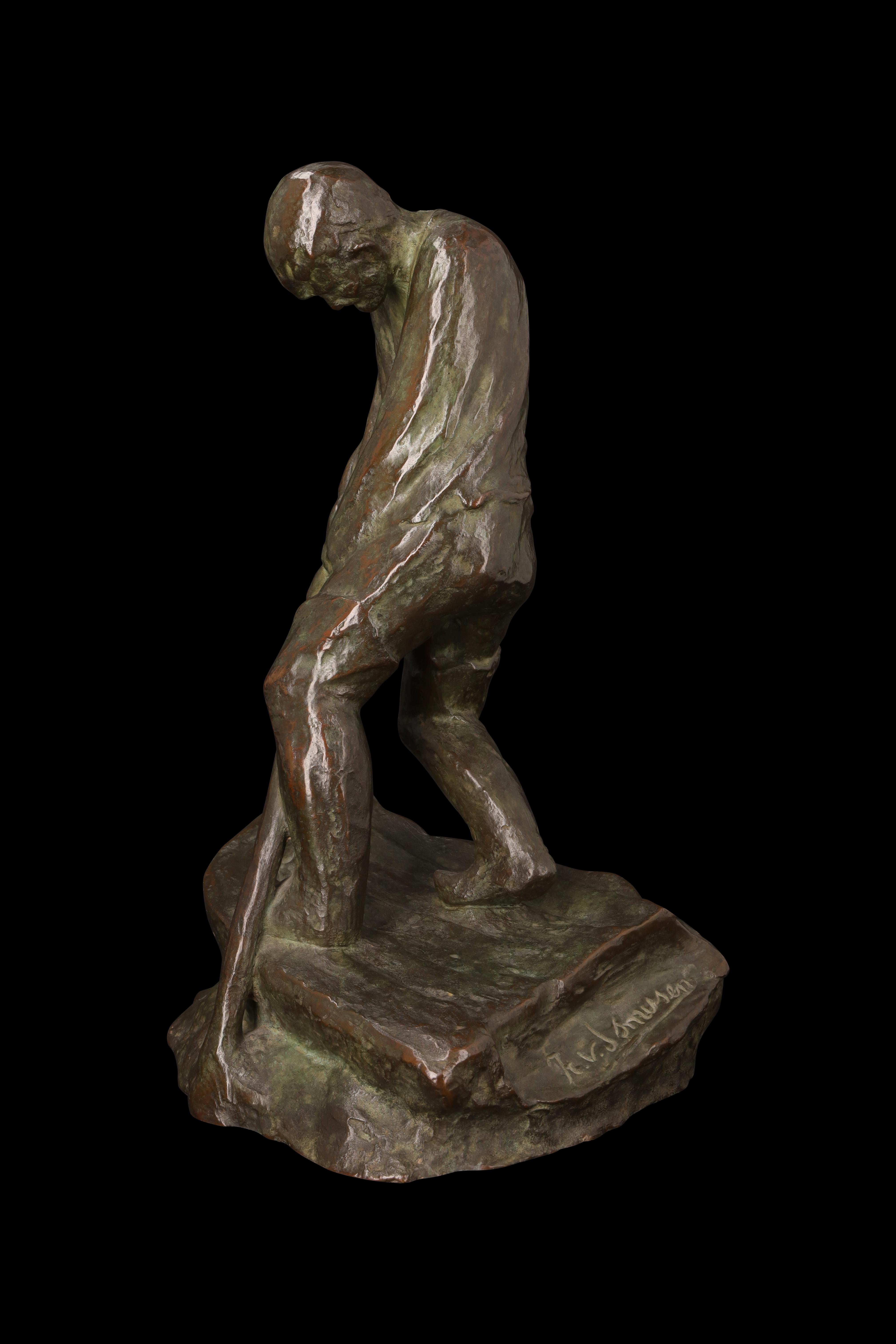 Mid-Century moderno Scultura in bronzo 