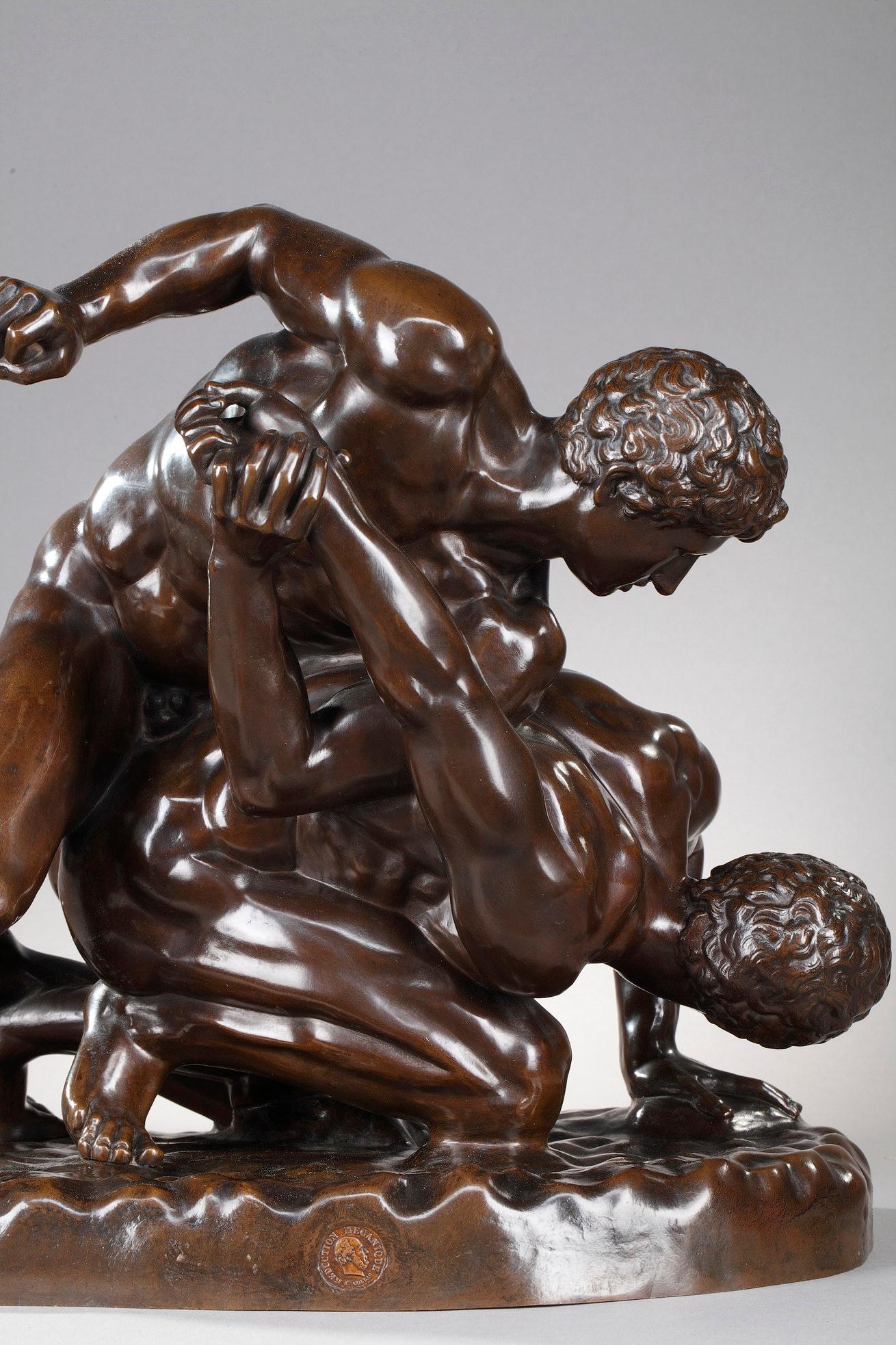 Patinated Bronze Sculpture 