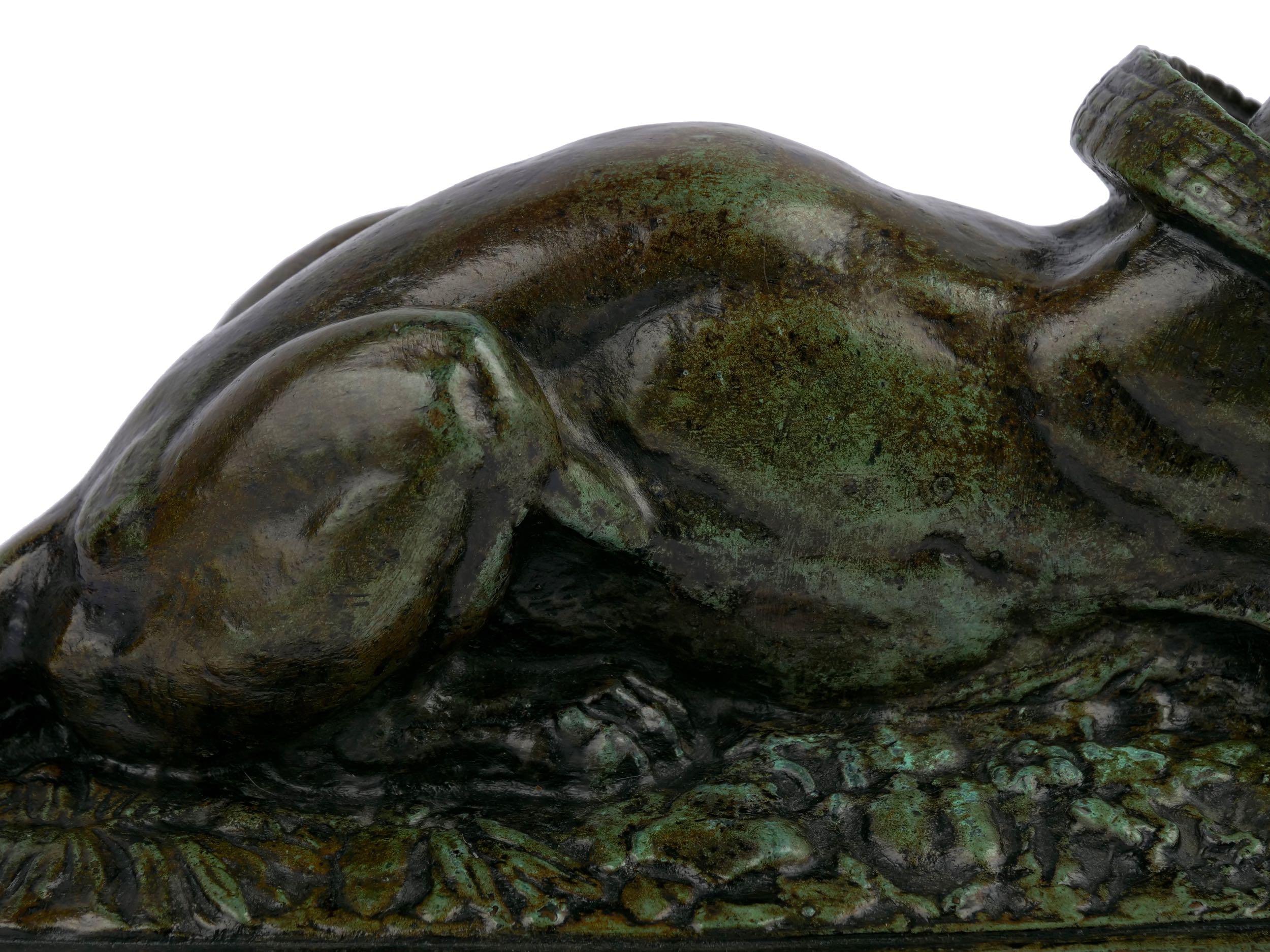 Bronze Sculpture “Tiger Devouring a Gavial” after Antoine-Louis Barye 8