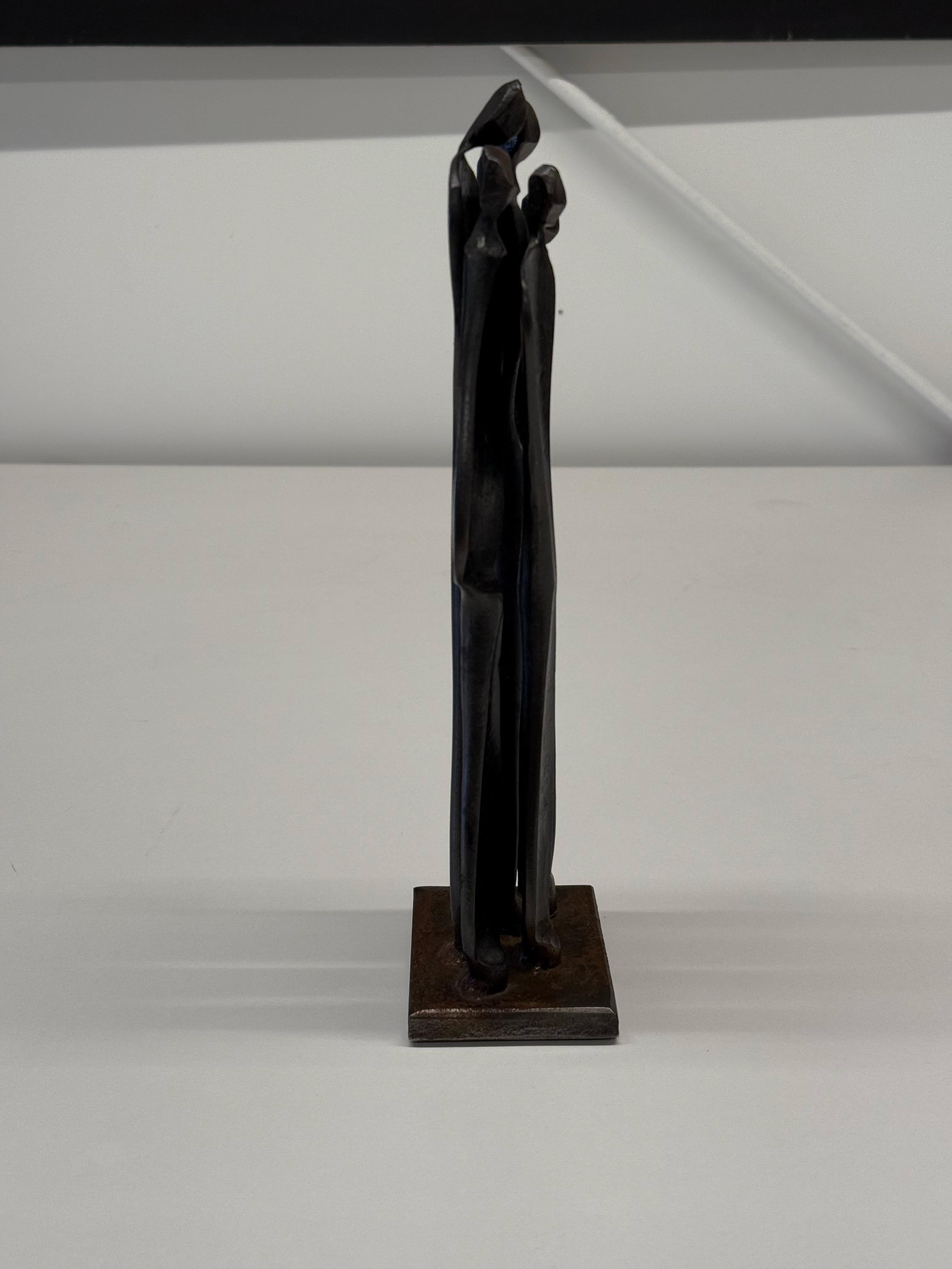 Bronze Sculpture Titled “family” by Boris Kramer In Good Condition In Raleigh, NC