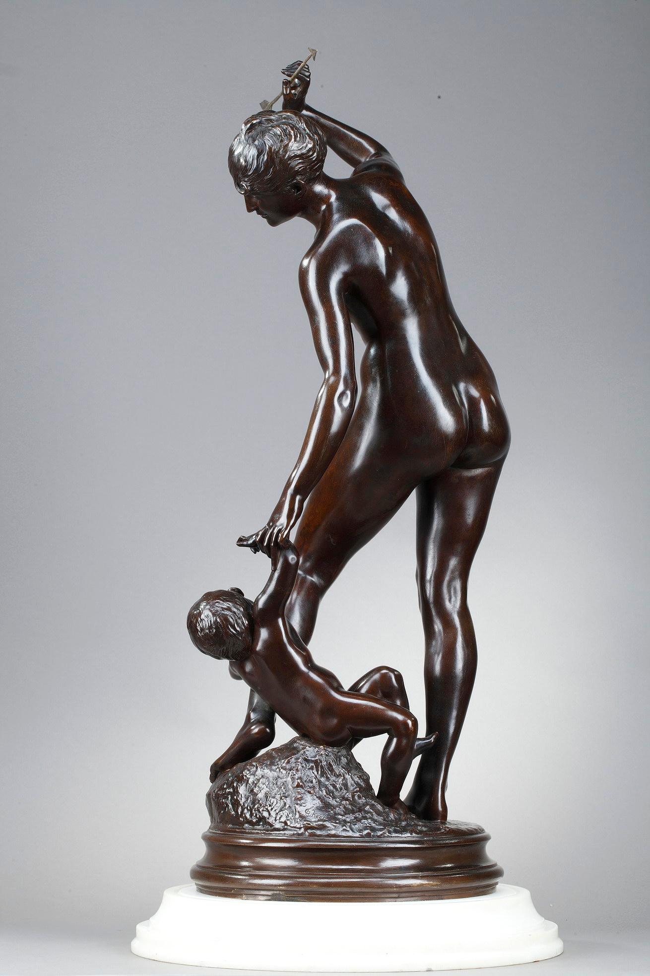 Patinated Bronze Sculpture, 