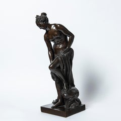 Bronze sculpture "Venus au bain" by Christophe Gabriel Allegrain. France.