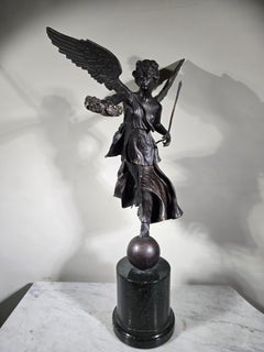 Bronze Sculpture - Winged Victory of the Grand Tour Era