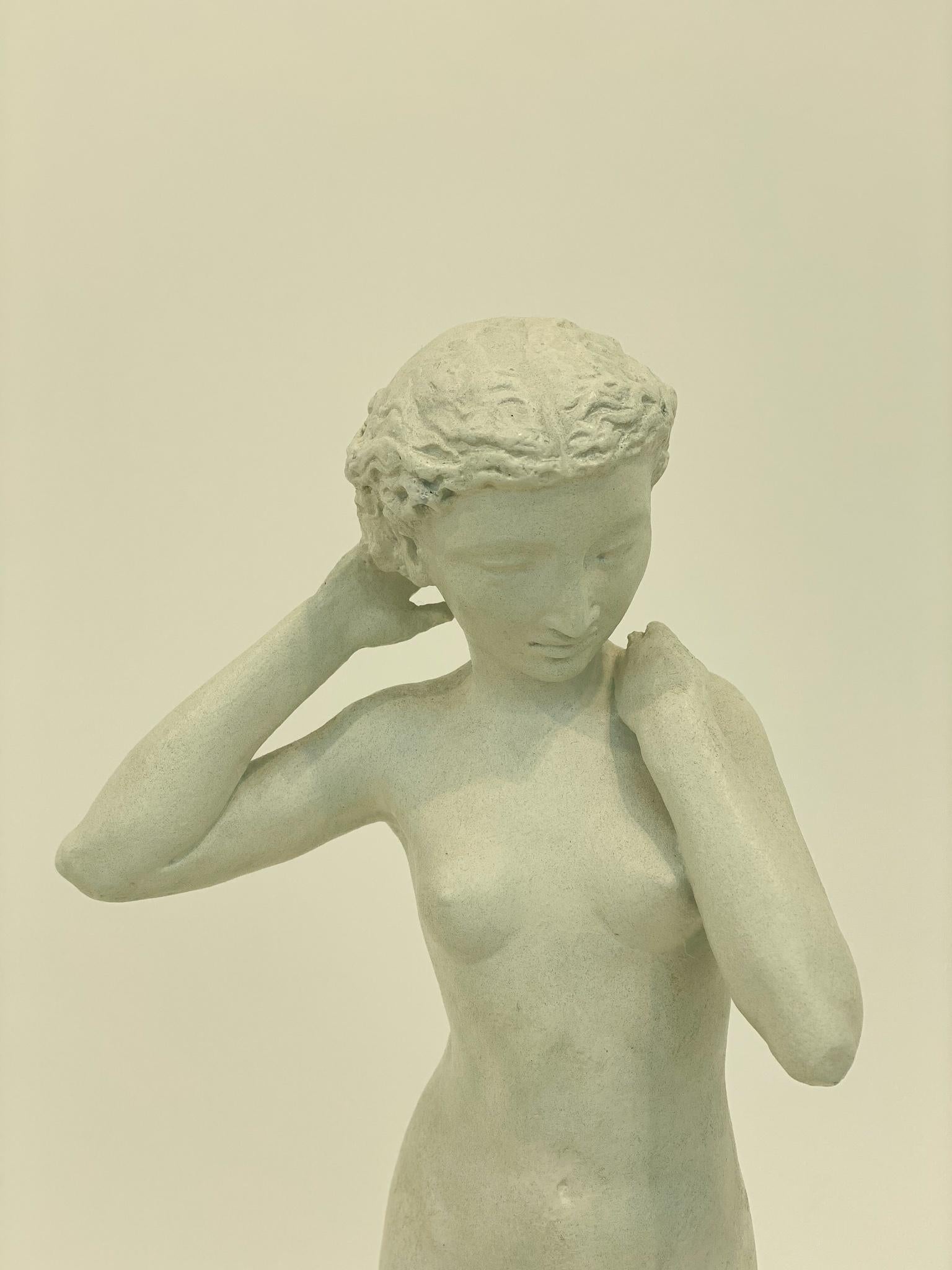 Classical Roman Bronze Sculpture with White Patina, Steven Strumlauf