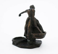 Bronze Sculpture, "Woman carrying water", Carl Milles, Sweden, Herman Bergman