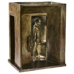 Bronze Sculpture "Woman in Bath" by André Barelier