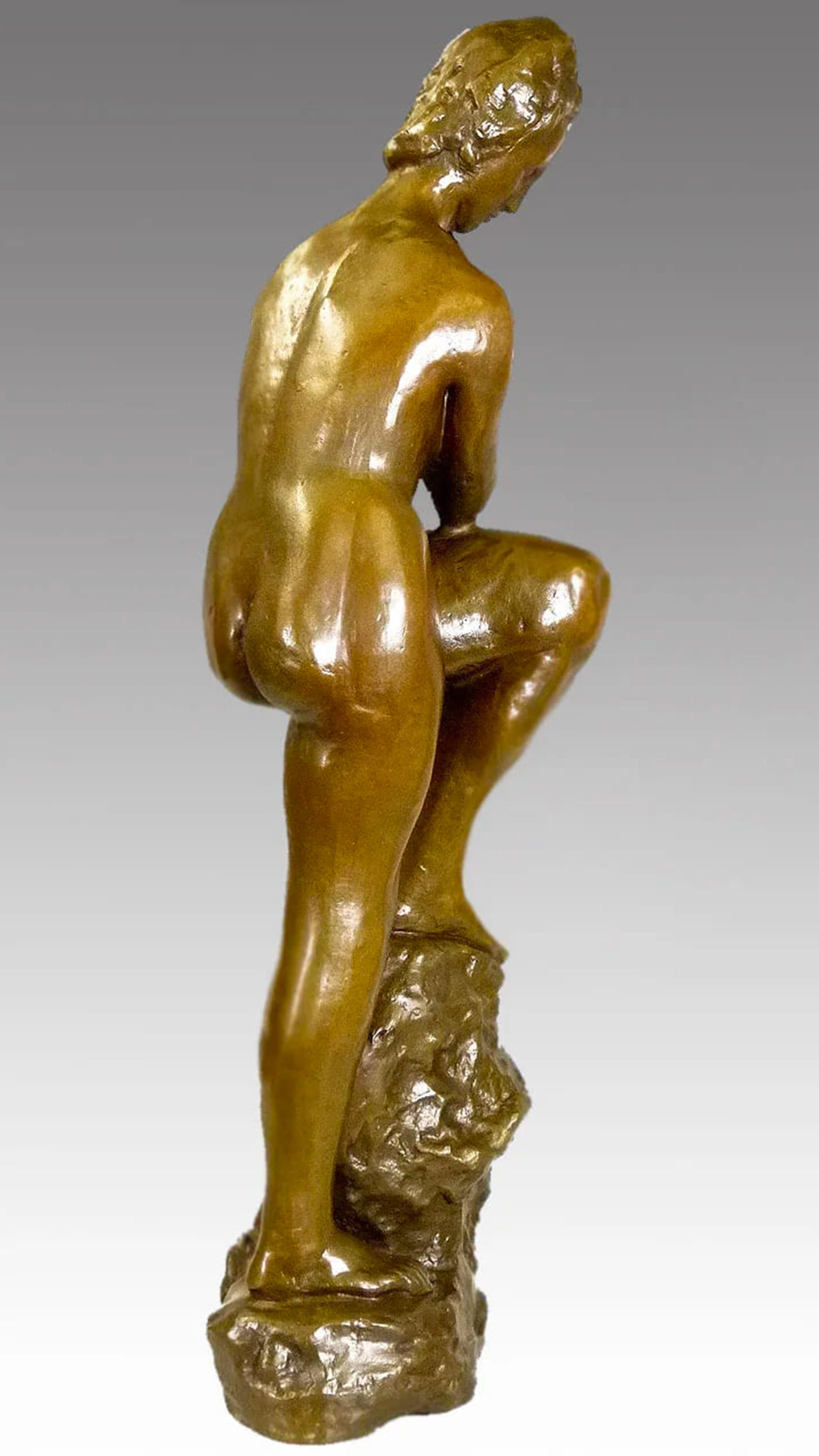 Francese Scultura in bronzo, Donna nuda, XX secolo in vendita