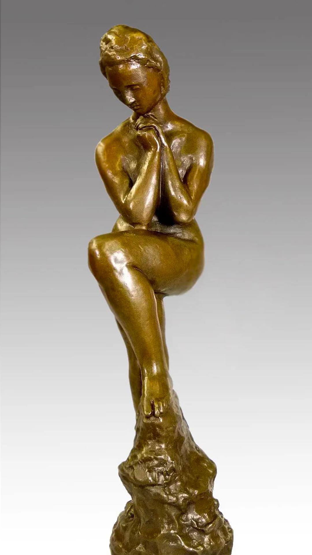 Scultura in bronzo, Donna nuda, XX secolo In condizioni buone in vendita a Saint-Ouen, FR