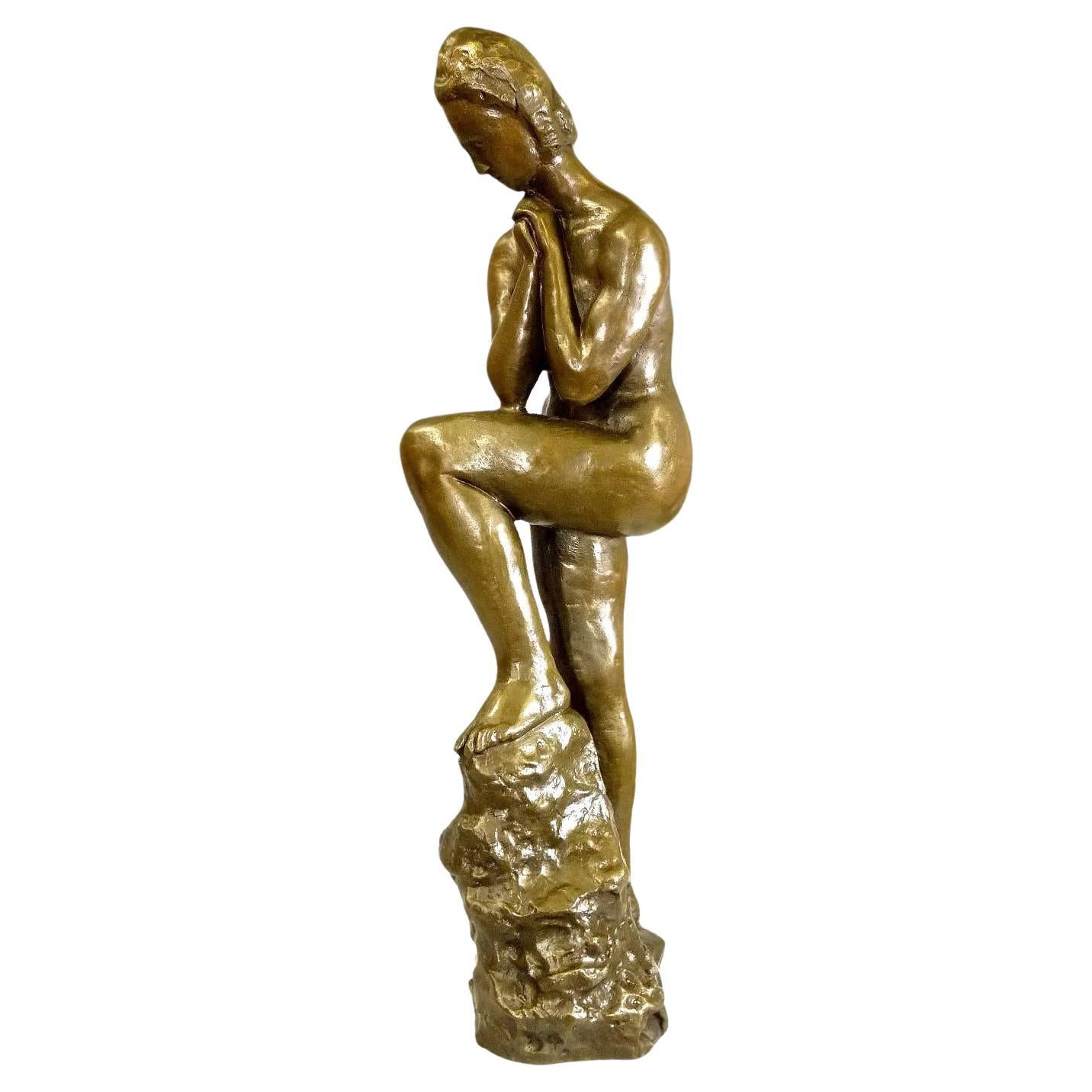 Scultura in bronzo, Donna nuda, XX secolo