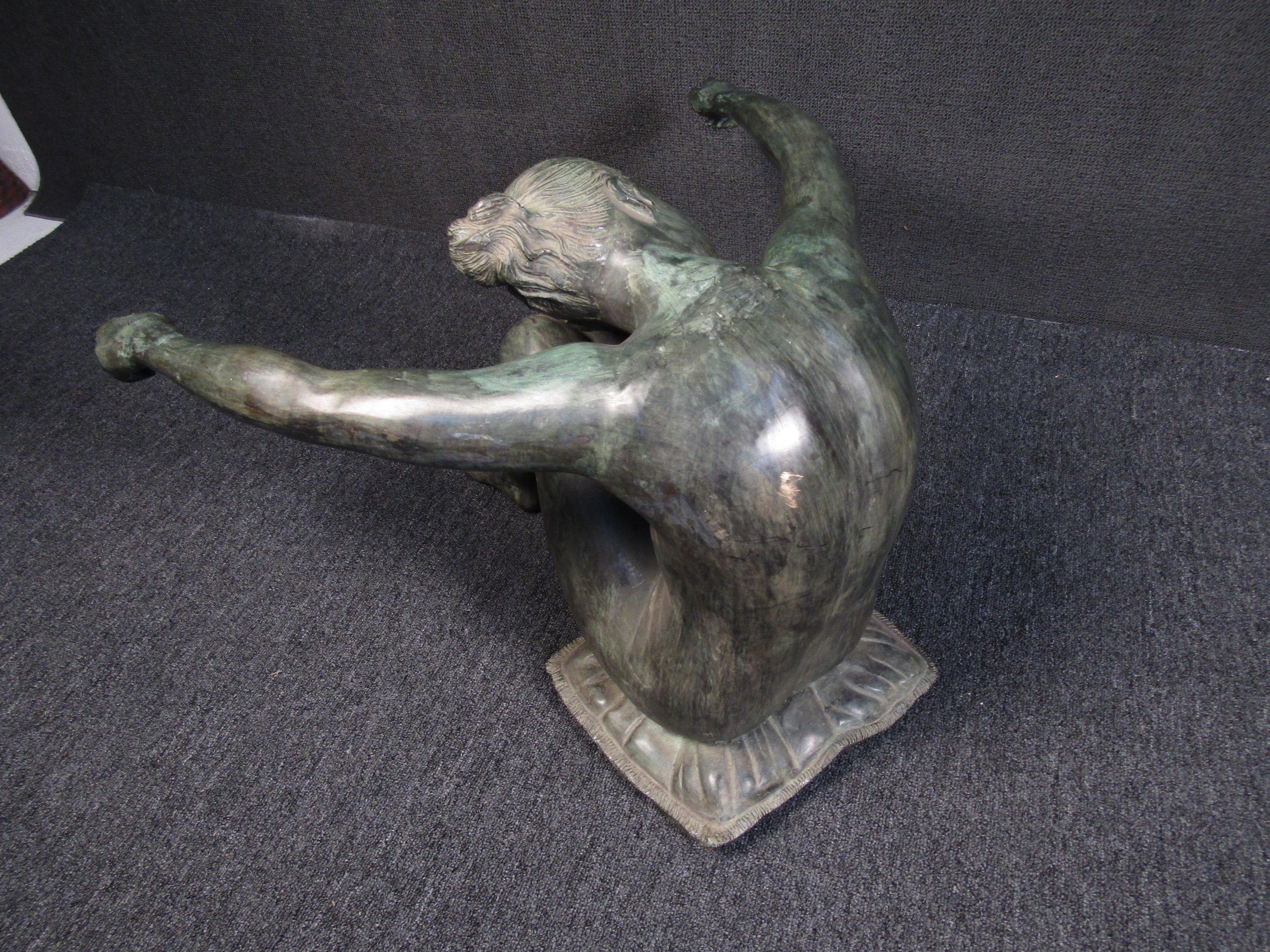 Bronze Sculpture, Woman Outstretched Arms 4