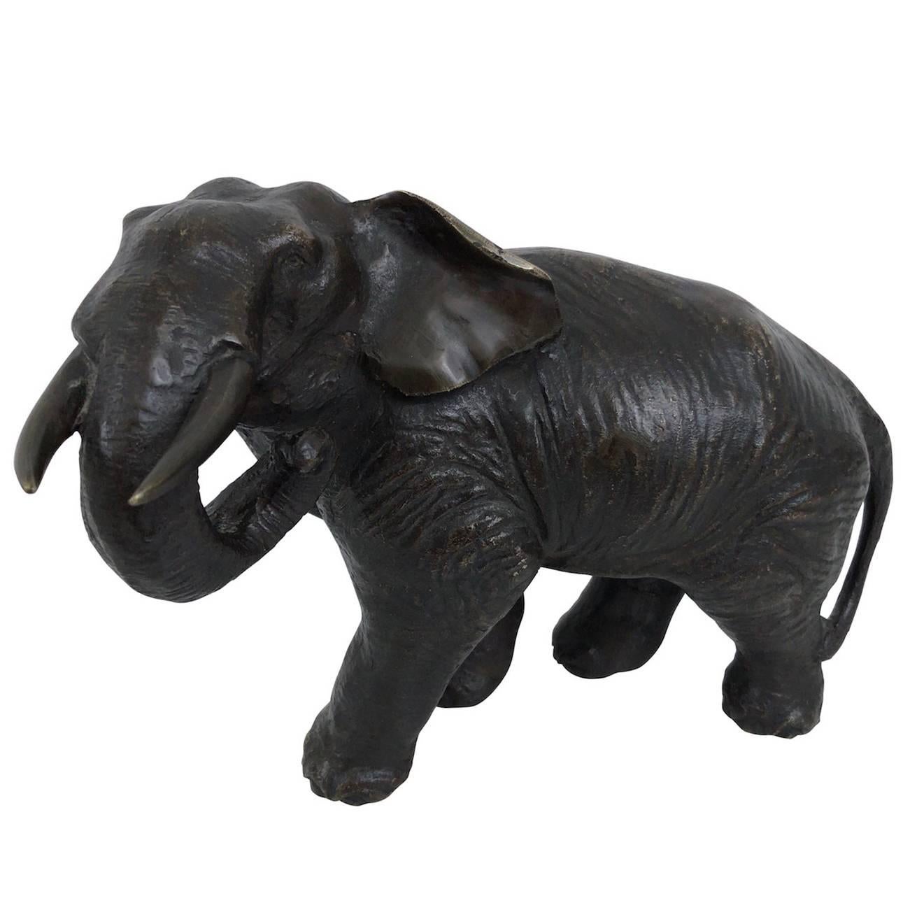 Bronze Sculpture, Elephant, Asia, circa 1900