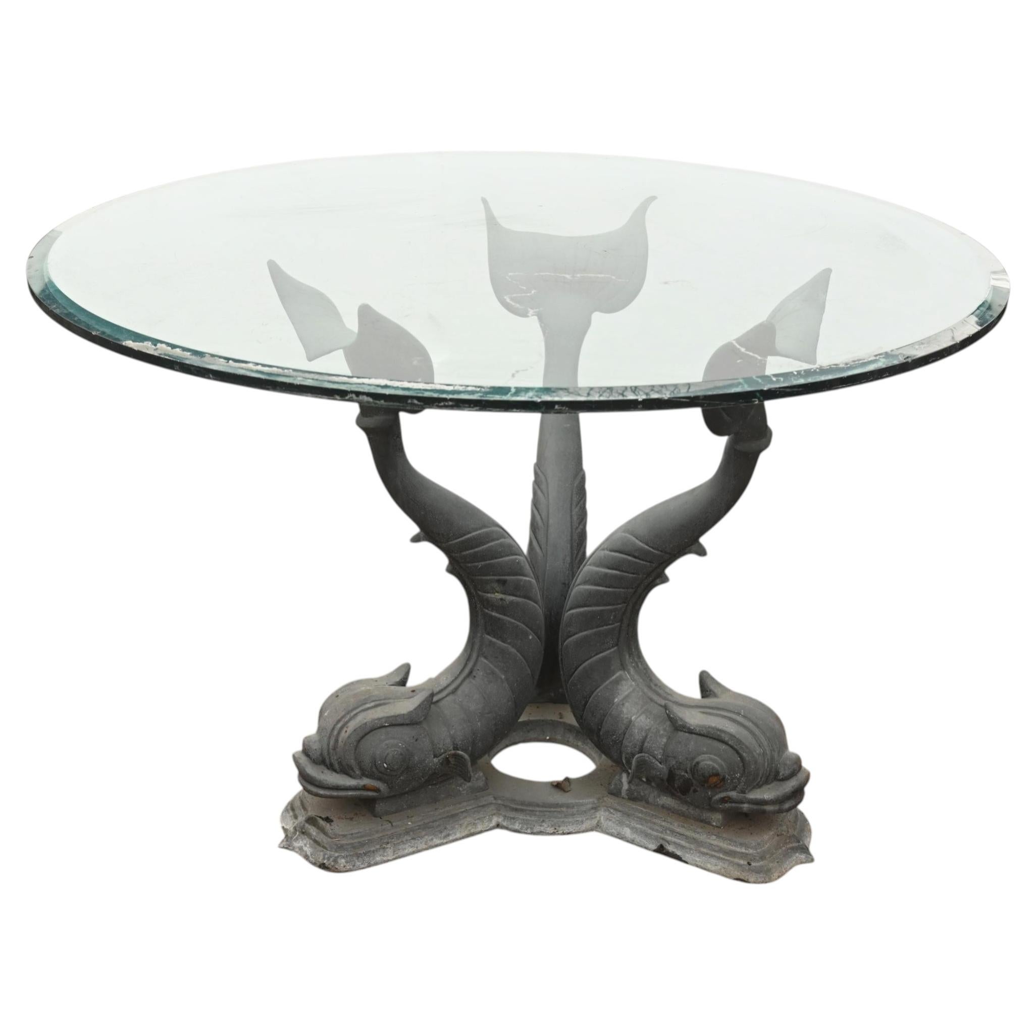 Bronze Sea Serpent Table Garden Dining Italian Grand Tour