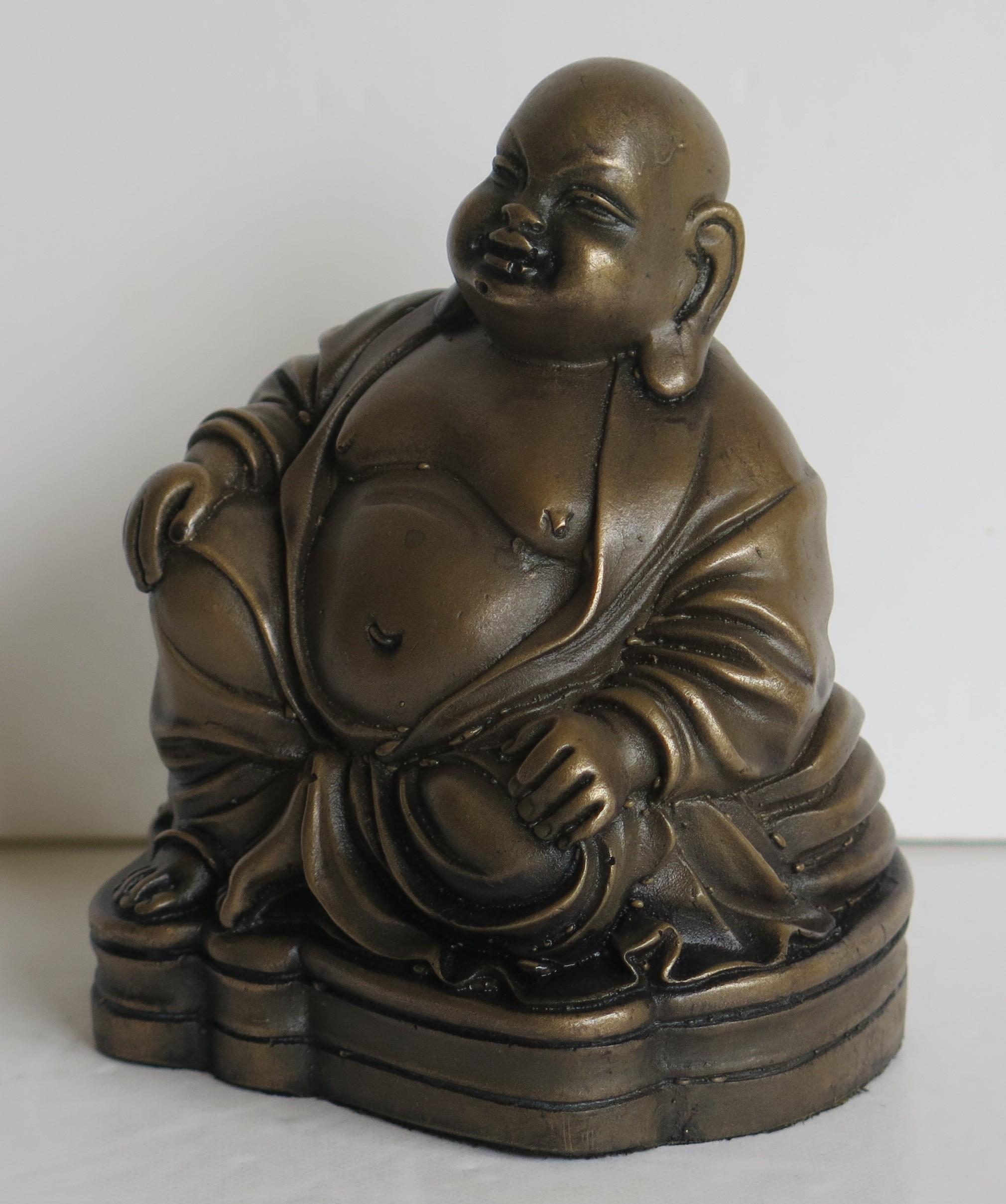 Cast Bronze Seated Buddha Sculpture or Statue, Circa 1920s
