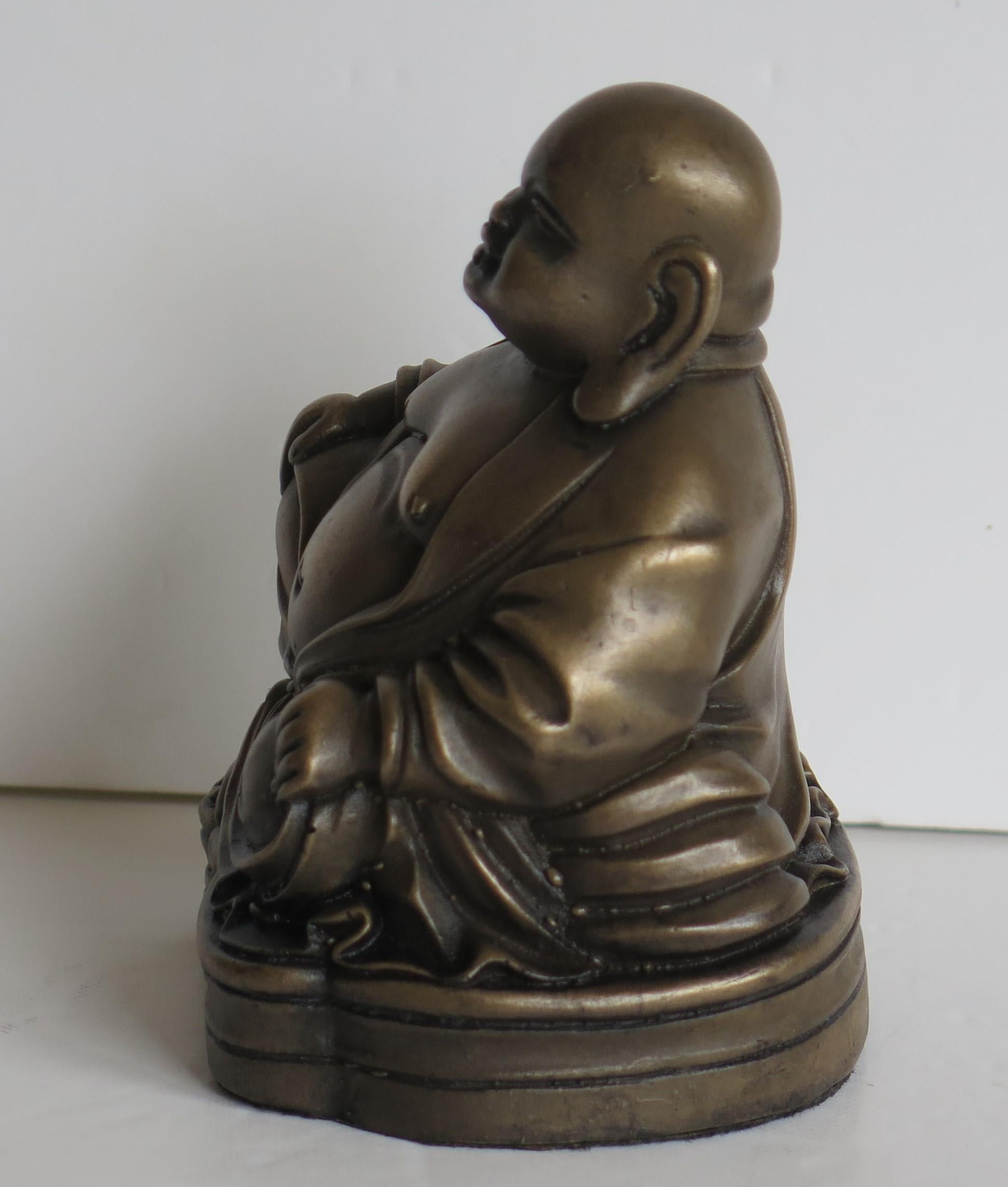 Bronze Seated Buddha Sculpture or Statue, Circa 1920s In Good Condition In Lincoln, Lincolnshire