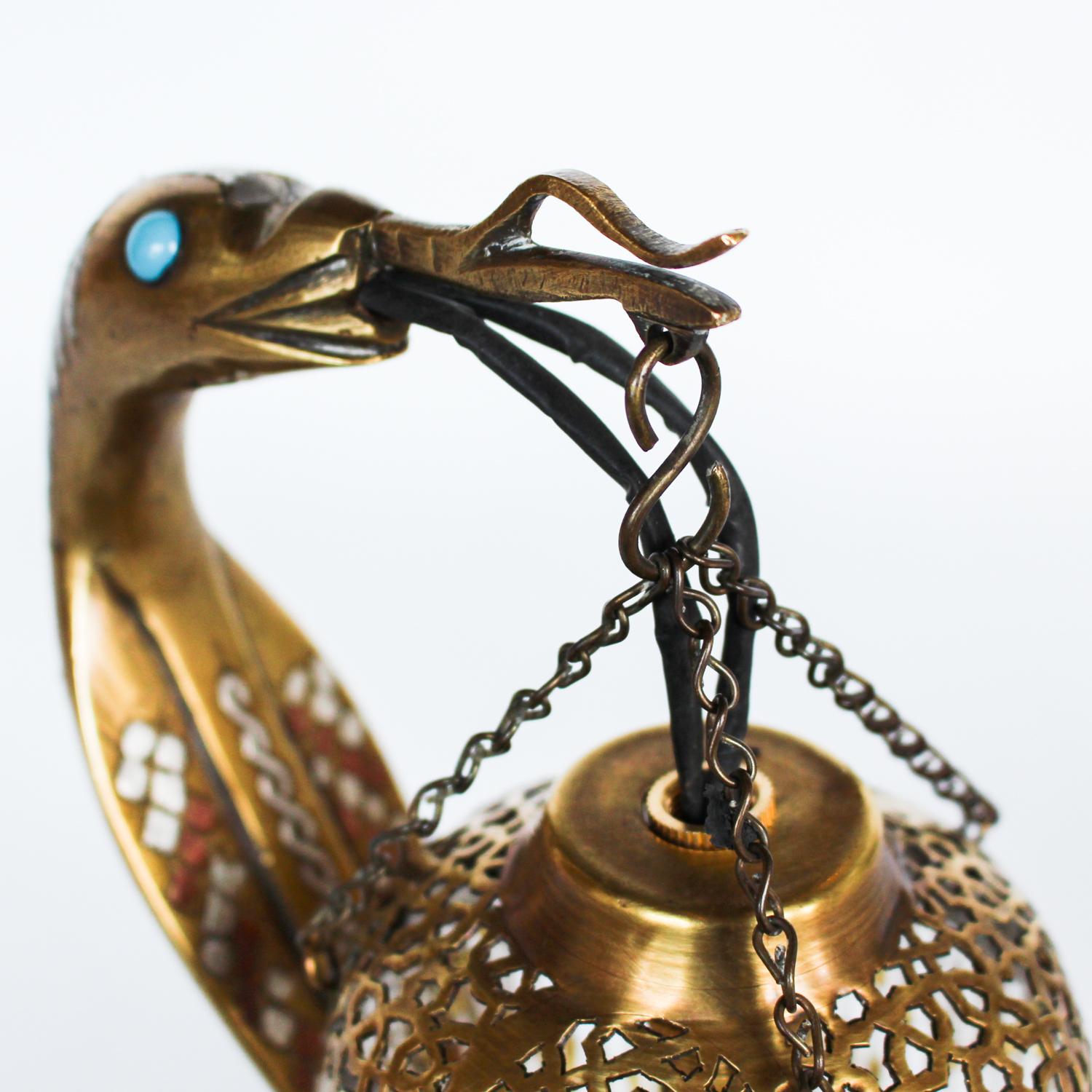 French Bronze Serpent Lamp