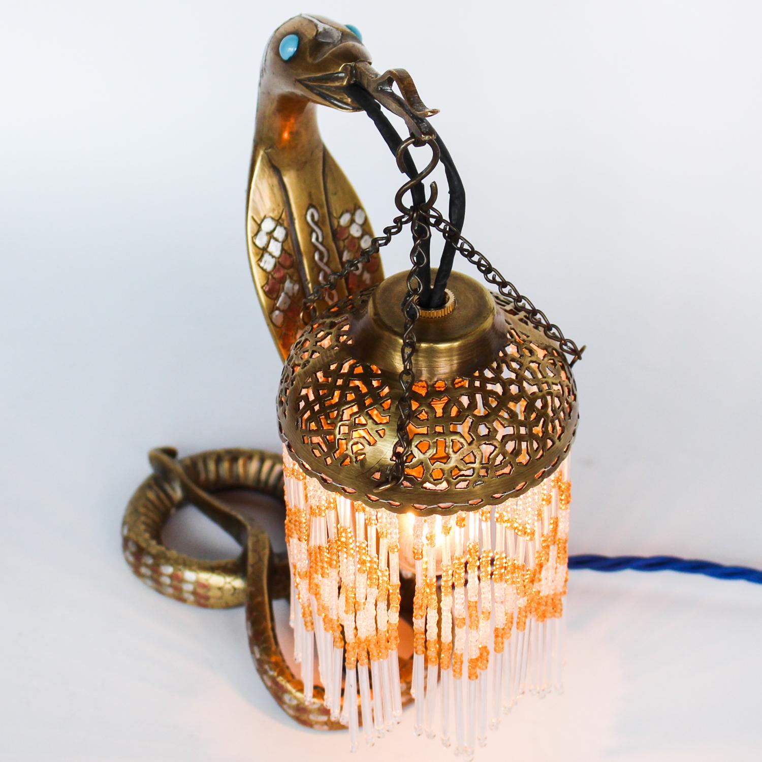 Bronze Serpent Lamp 2
