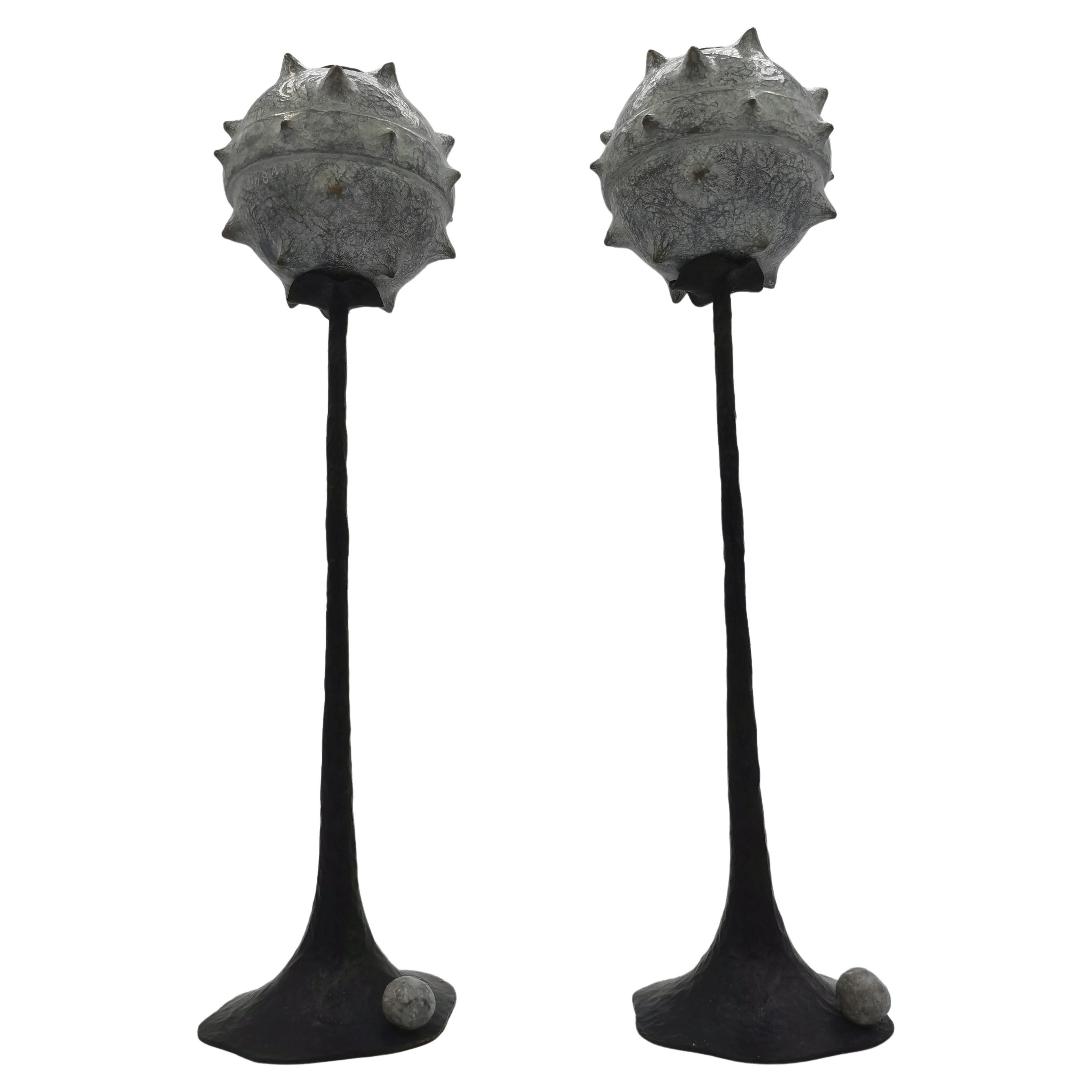 Set of Bronze Candlesticks "ROMA" Collection (B+MO) Primus Big Limited Edition For Sale