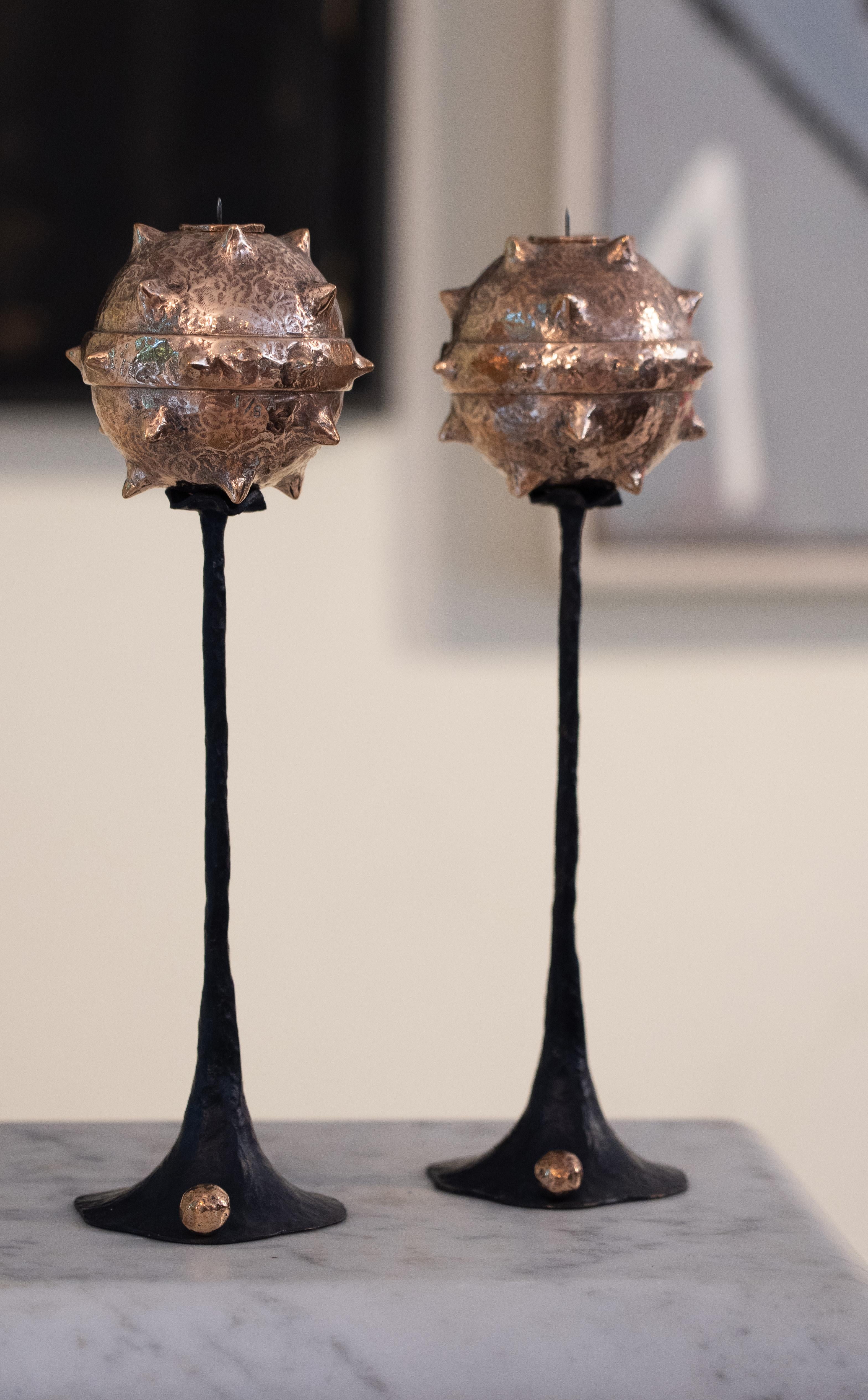 Patiné Ensemble de chandeliers en bronze collectionROMA (B+P) Primus Petite édition limitée en vente