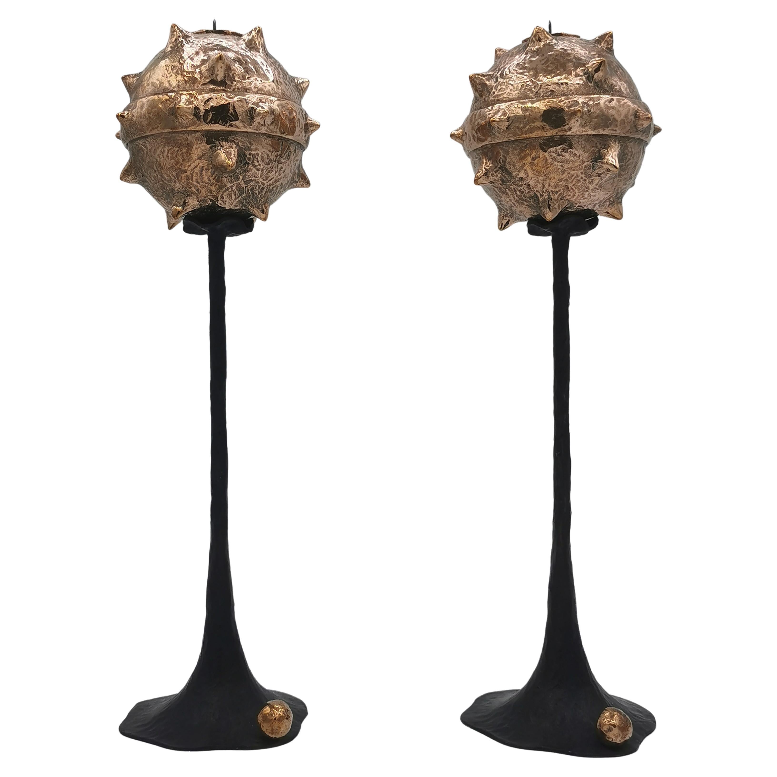 Set Bronze-Kerzenständer „ROMA“ Kollektion (B+P) Primus Kleine limitierte Auflage