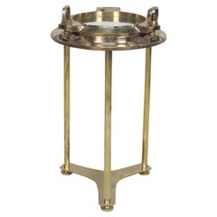 Bronze Ship Porthole Window Converted to Side Table by Deborah Lockhart Phillips