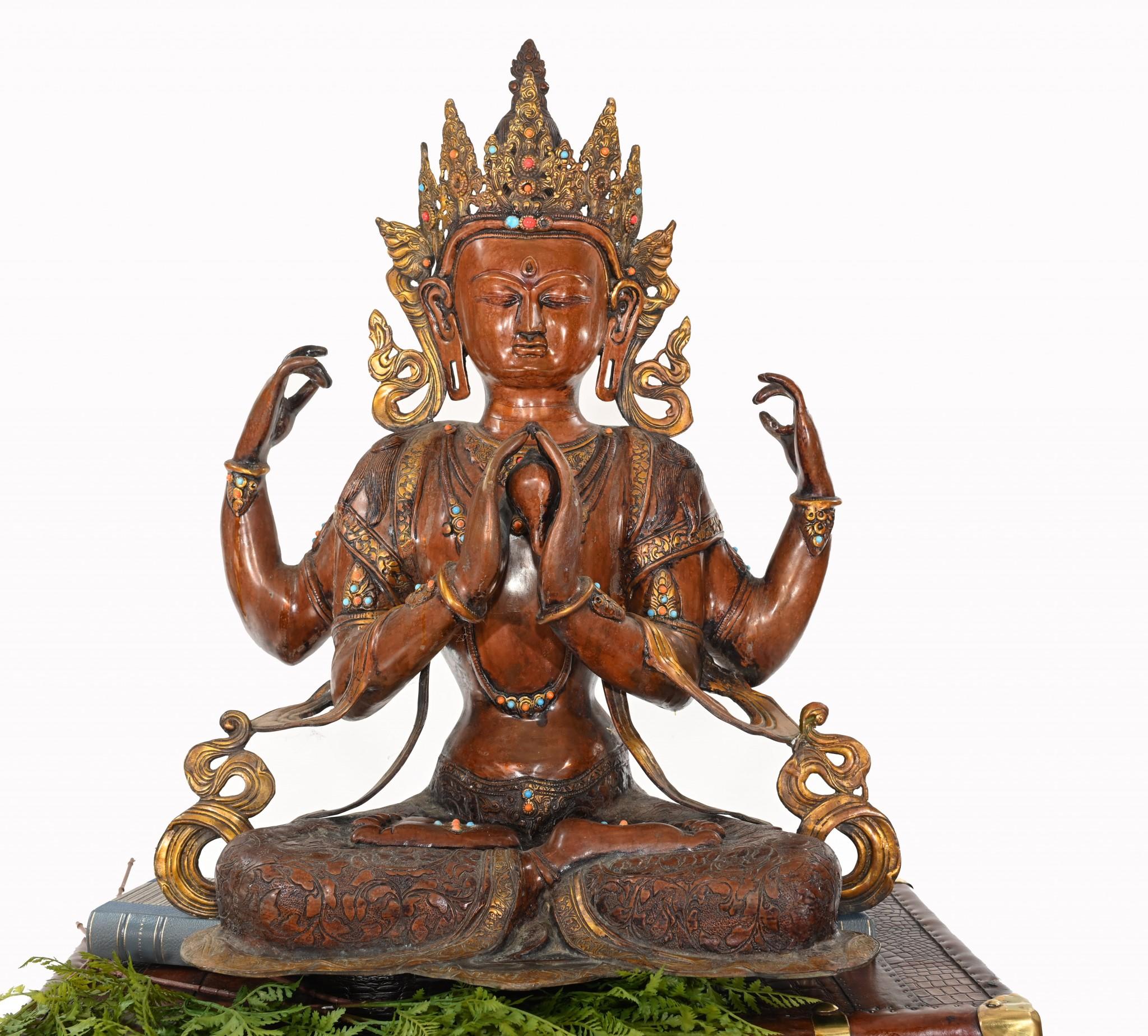 Bronze Shiva Statue Hindu God Casting en vente 7
