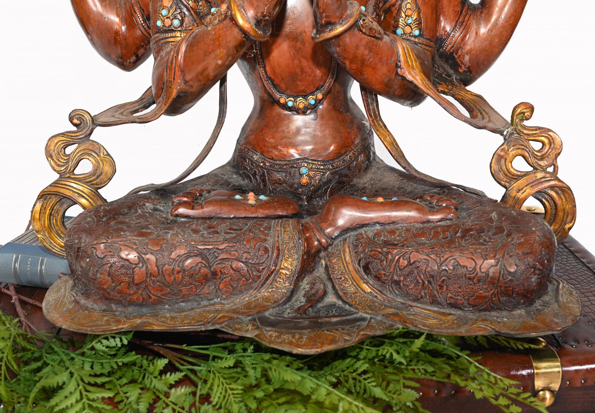 Bronze Shiva Statue Hindu God Casting en vente 3