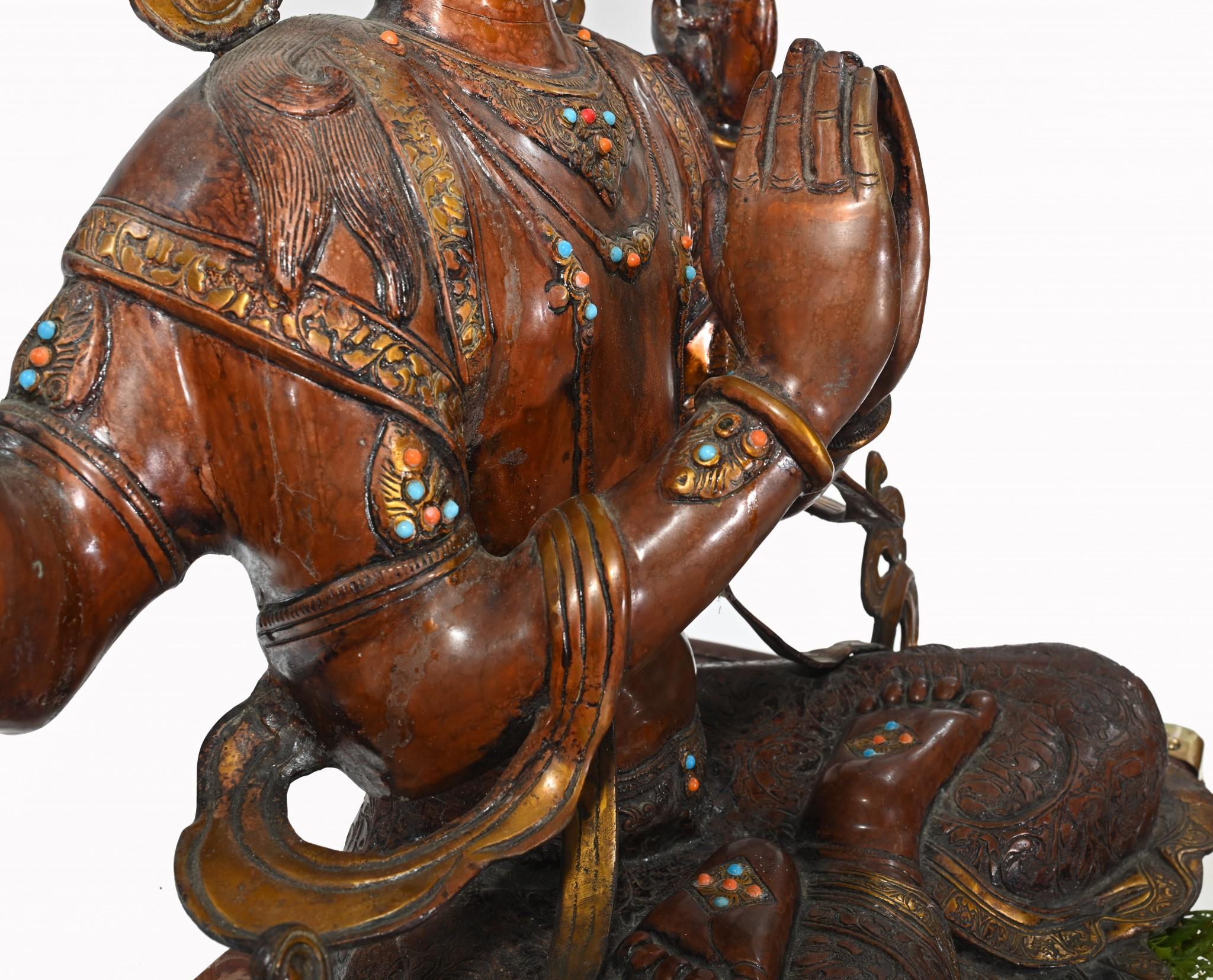 Bronze Shiva Statue Hindu God Casting en vente 4
