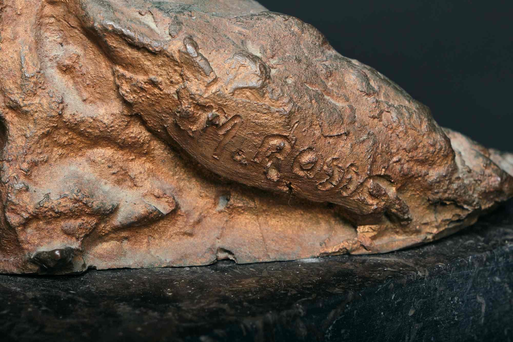 Bronze signé par Medardo Rosso, 1900, Italie Bon état à Walkertshofen, BY