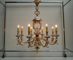 Bronze Silver Plated Mazarin Chandelier