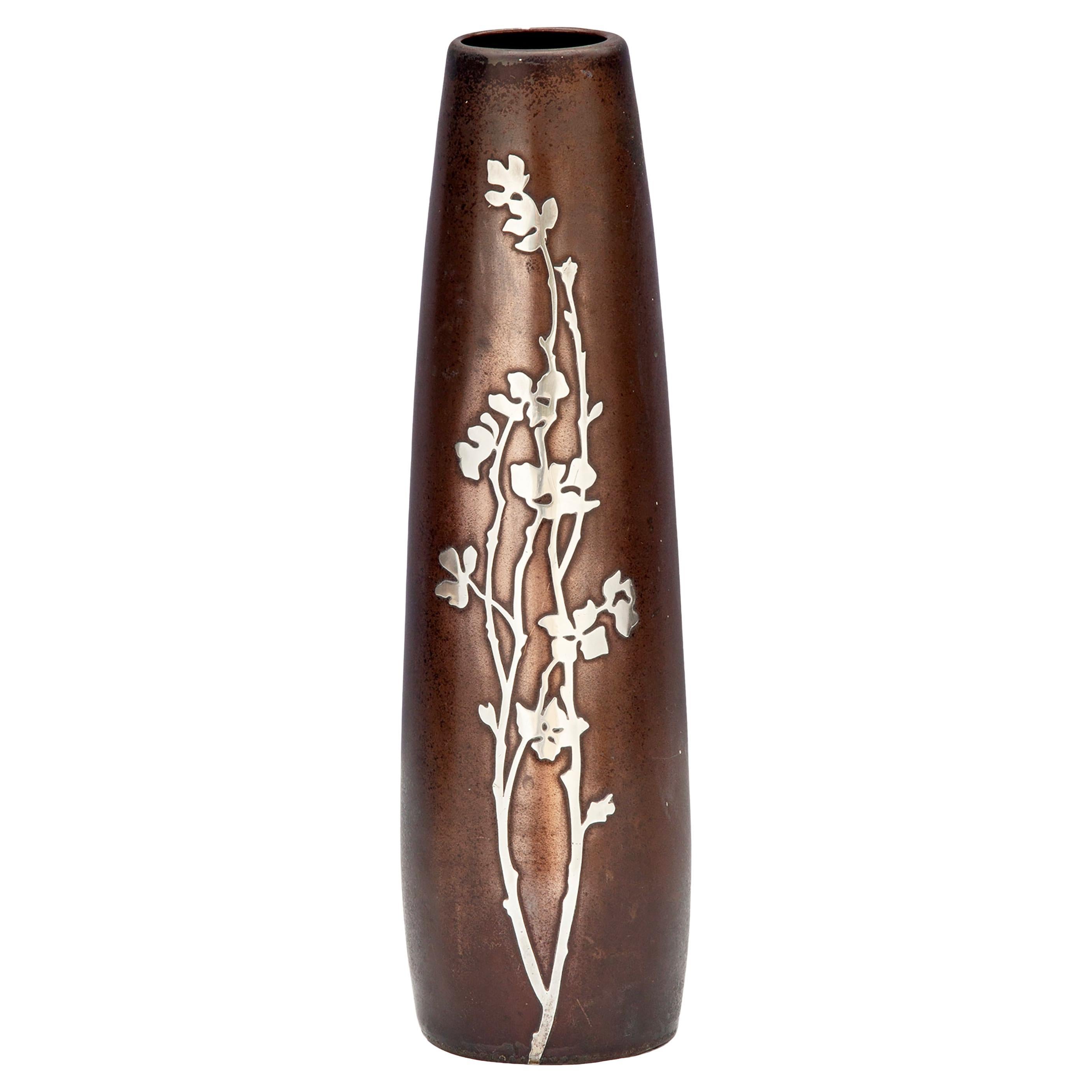 Vaso Heinz in bronzo e argento in vendita