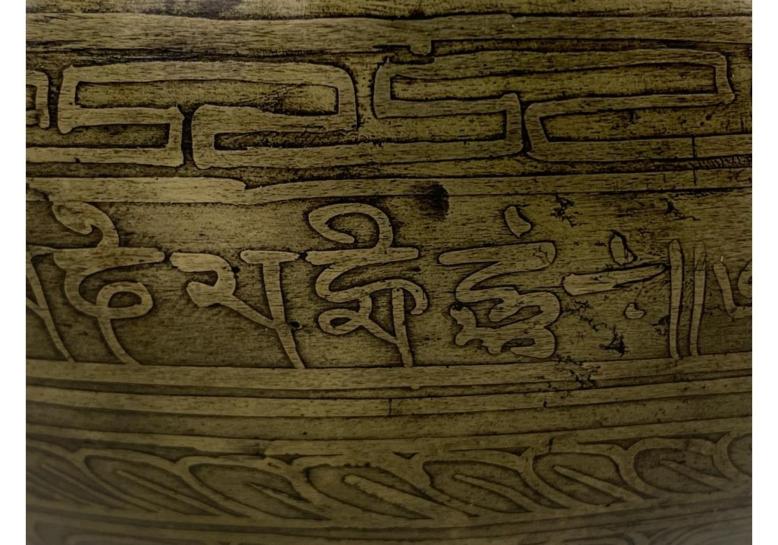 Nepalese Ciotola da canto in bronzo dal Nepal in vendita