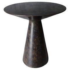 Tavolino con piano liscio in bronzo, Germania, Contemporaneo