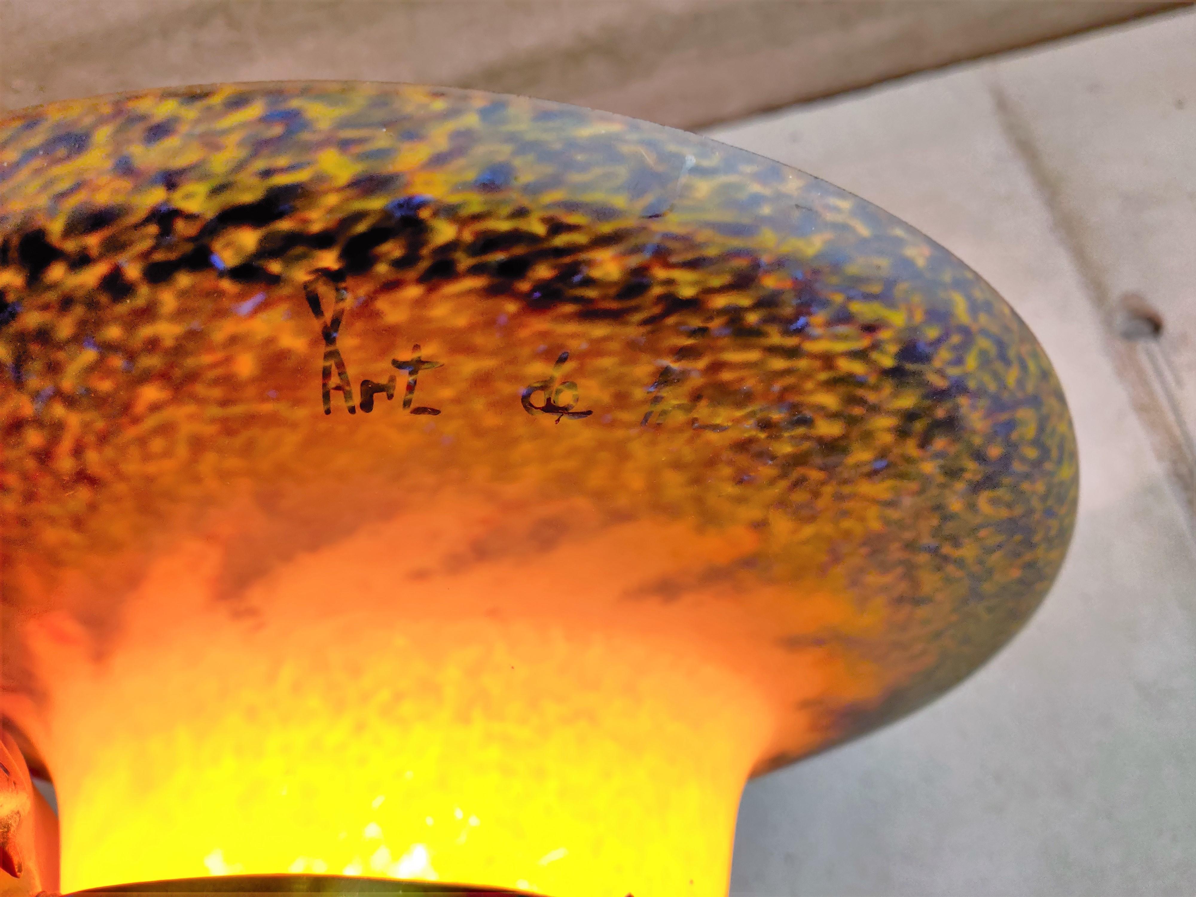 Mid-20th Century Bronze Snake Floor Lamp after Edgar Brandt, 1960s