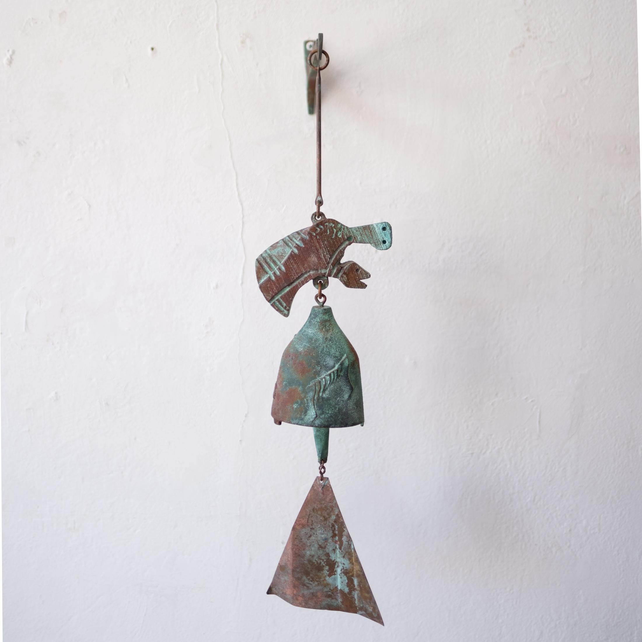 Bronze Soleri Bell Sculpture and Hanging Bracket 4
