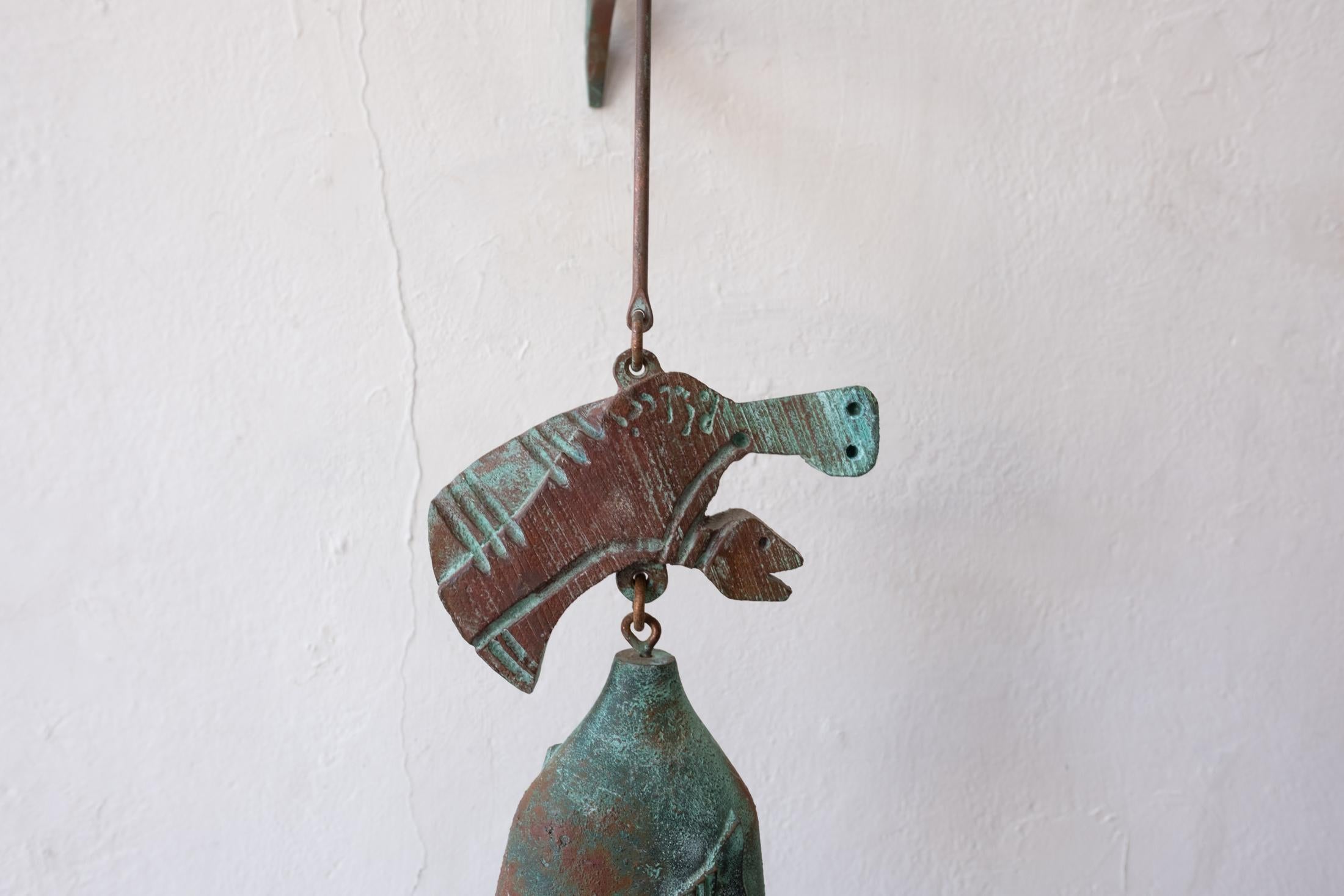 Bronze Soleri Bell Sculpture and Hanging Bracket 6