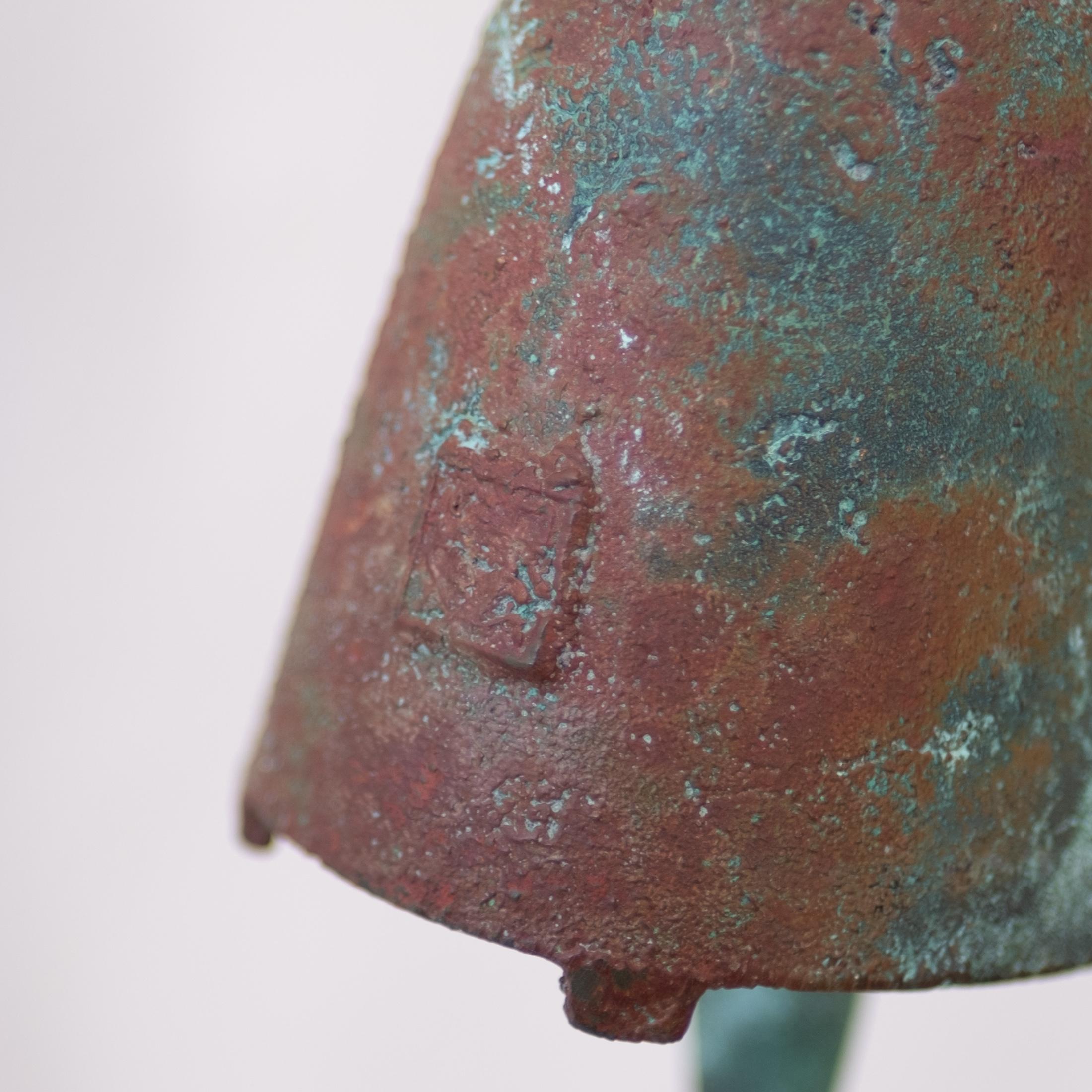 Bronze Soleri Bell Sculpture and Hanging Bracket 7