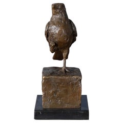 Bronze Sparrow on Marble Base