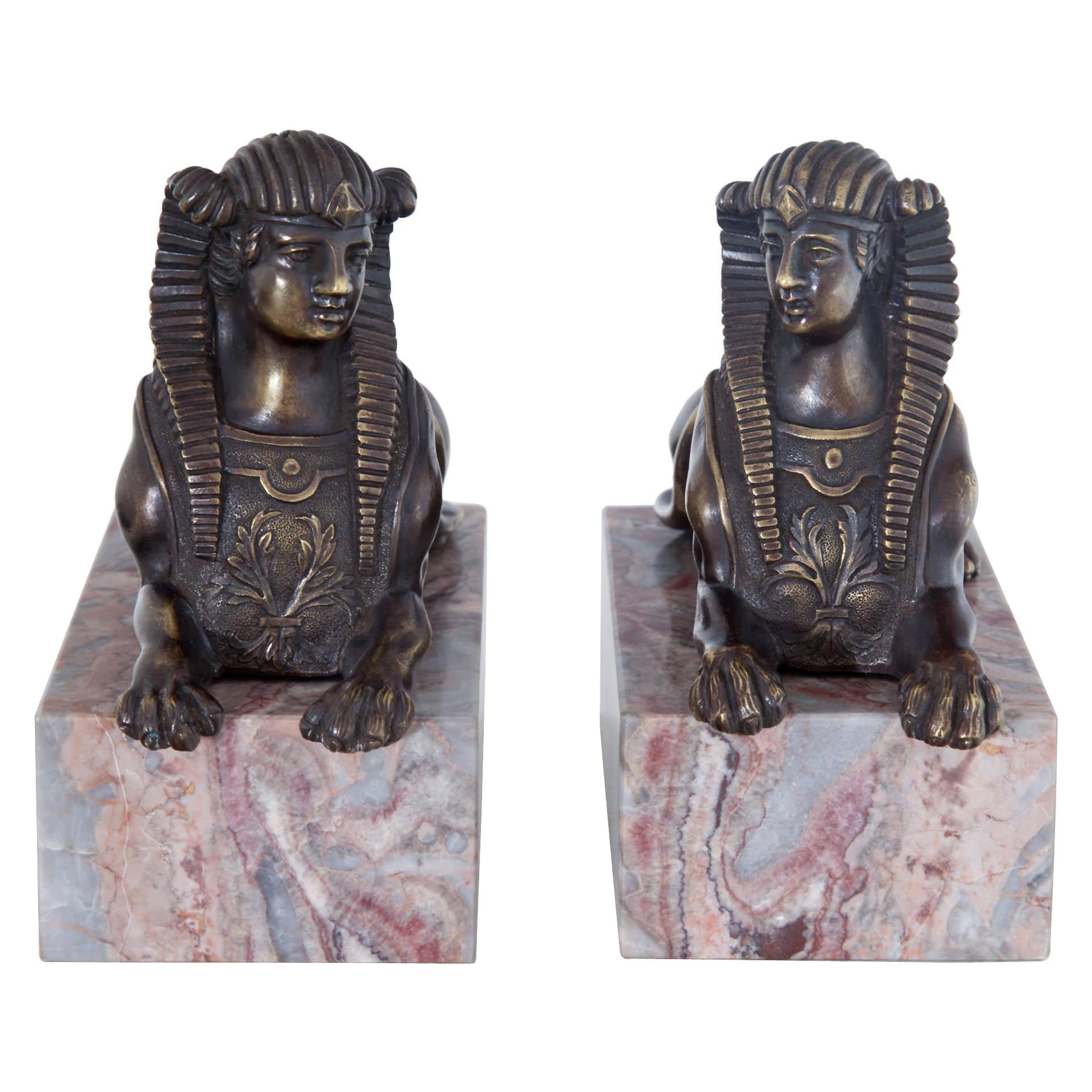 Bronze Sphinxes, France, 19th Century