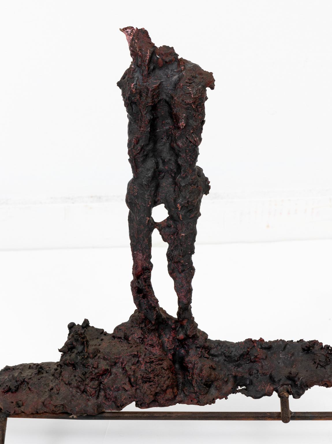 American Bronze Spill Cast Sculpture For Sale