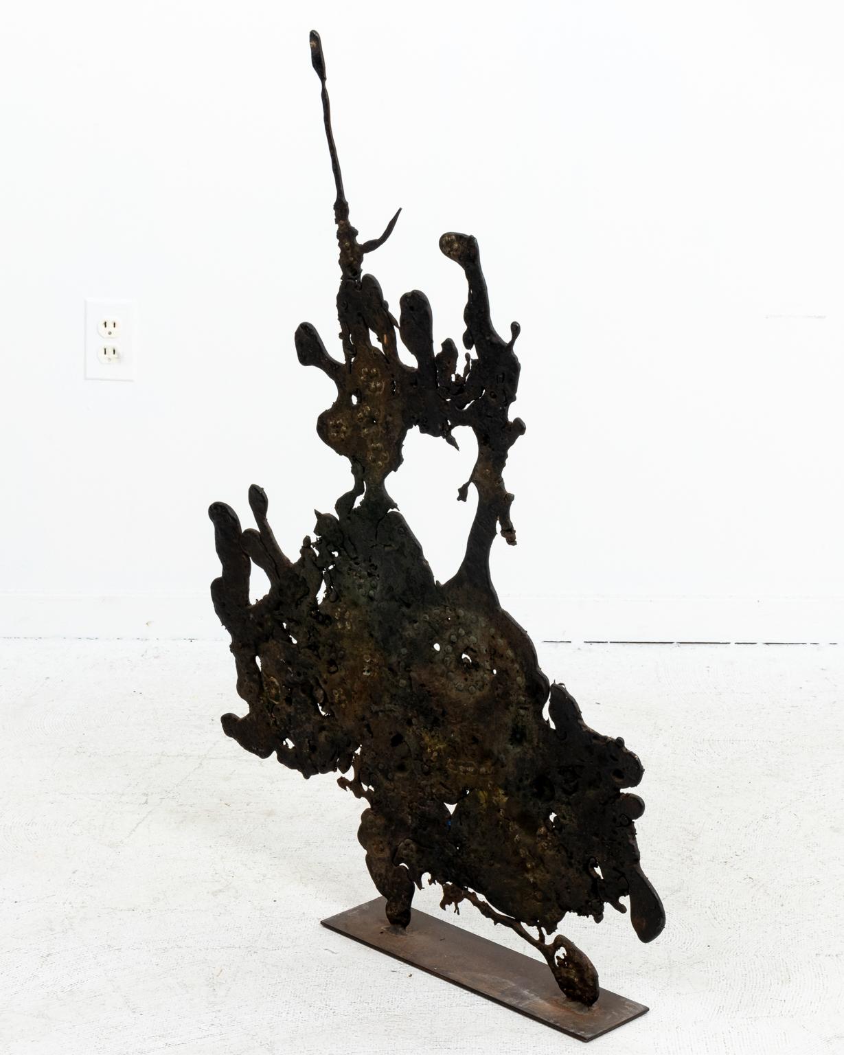 Mid-20th Century Monumental Bronze Spill Cast Sculpture