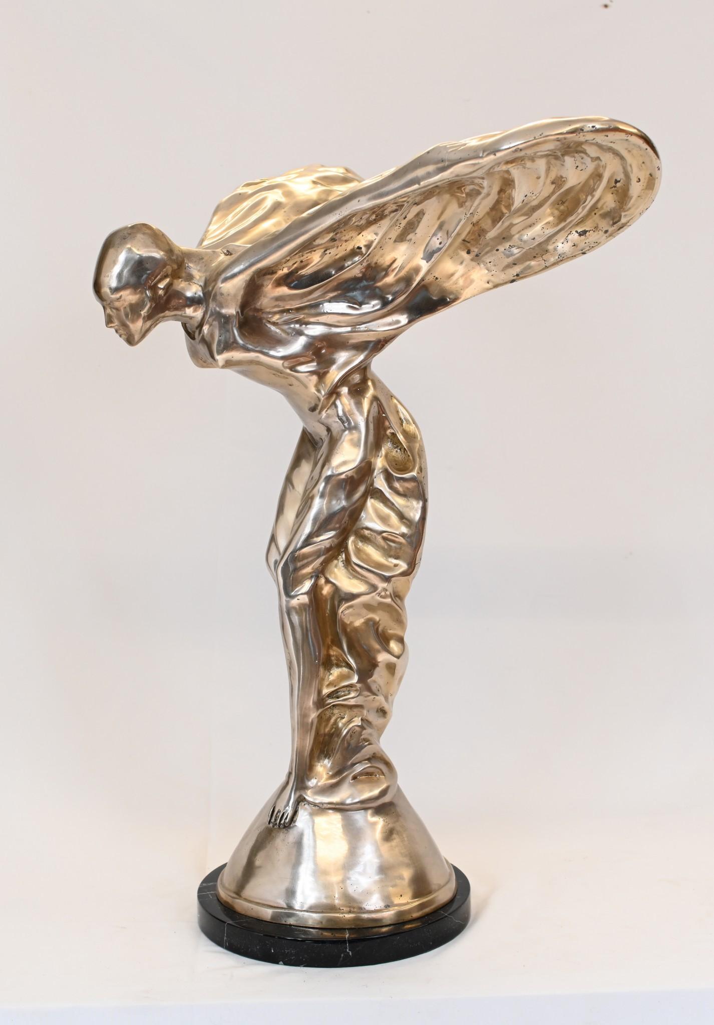 Bronze Spirit of Ecstacy Charles Sykes Flying Lady im Angebot 1