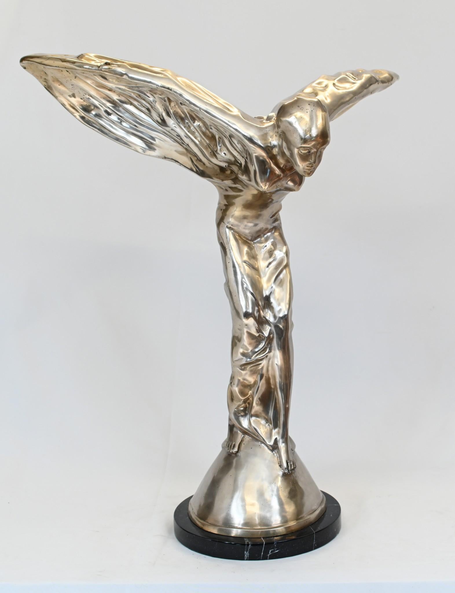 Bronze Spirit of Ecstacy Charles Sykes Flying Lady im Angebot 5