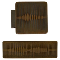 Architectural Bronze Square Push and Pull Door Handle and Letterbox