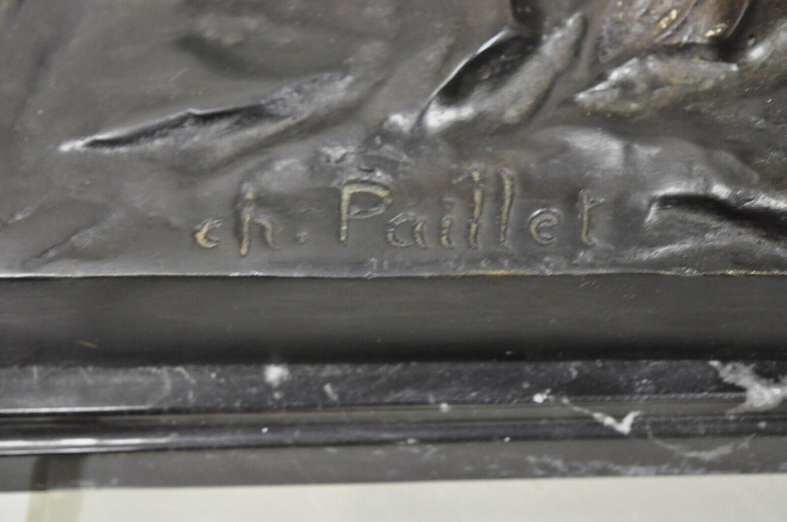Bronze- Hirsch-Walgsteiger-Statue auf Marmorsockel nach Charles Paillet im Angebot 1