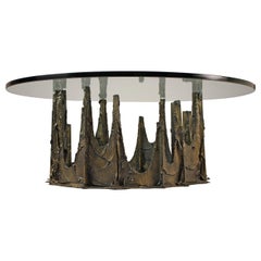 Bronze Stalagmite Coffee Table Designed by Paul Evans, circa 1972