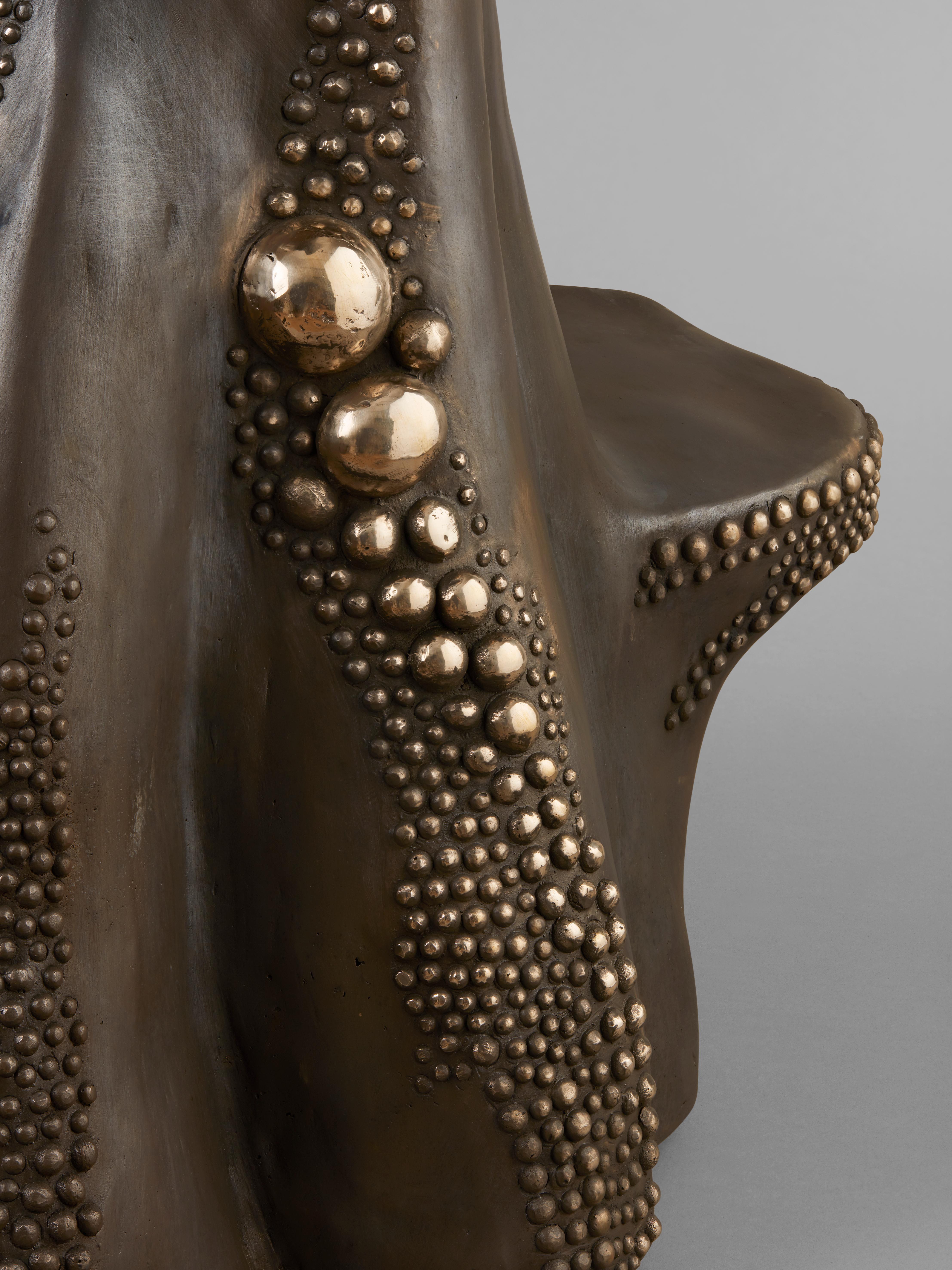 Patiné Tabouret de bar en bronze étoile de mer ST01 en vente
