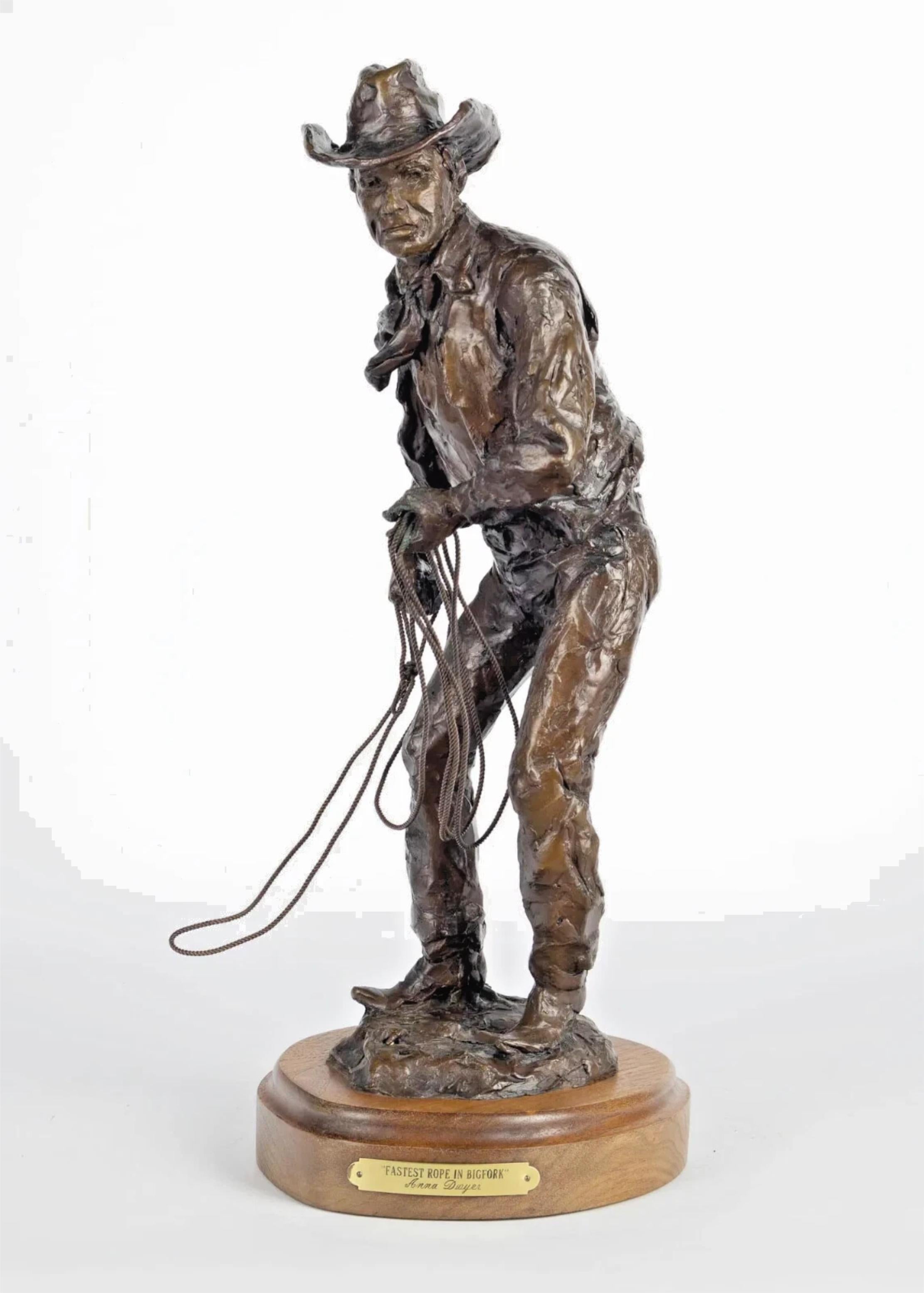 ¡Atractiva estatua de bronce, Anna Dwyer, s. XX 1900, 
