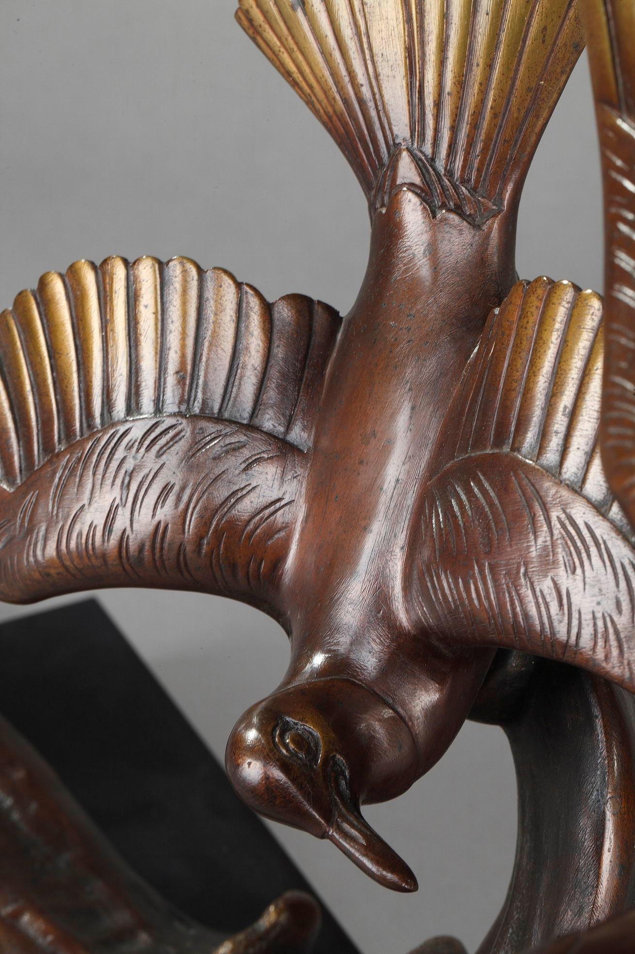 Statue en bronze, Gulls volants d' Enrique Molins, espagnol, 1893-1958 en vente 5